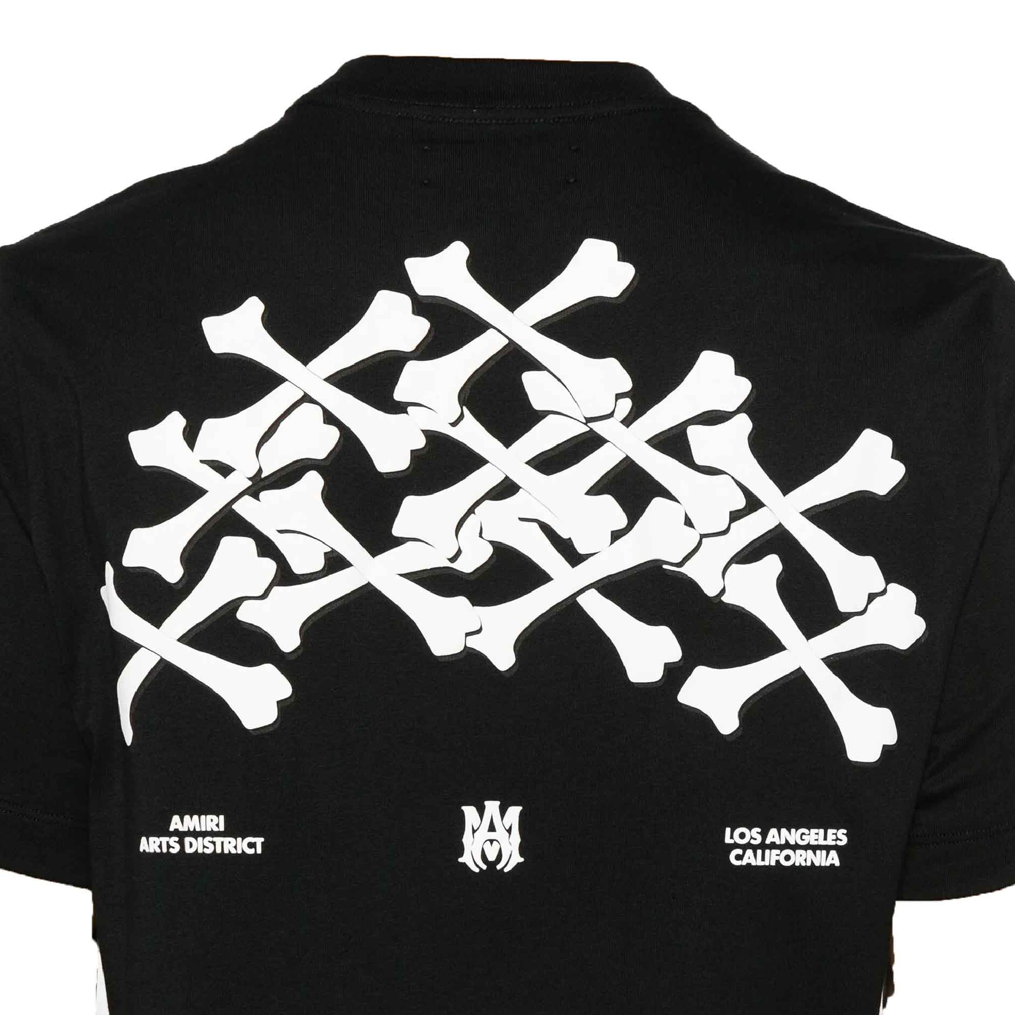 Amiri Bones Stacked T-Shirt in Black (4)