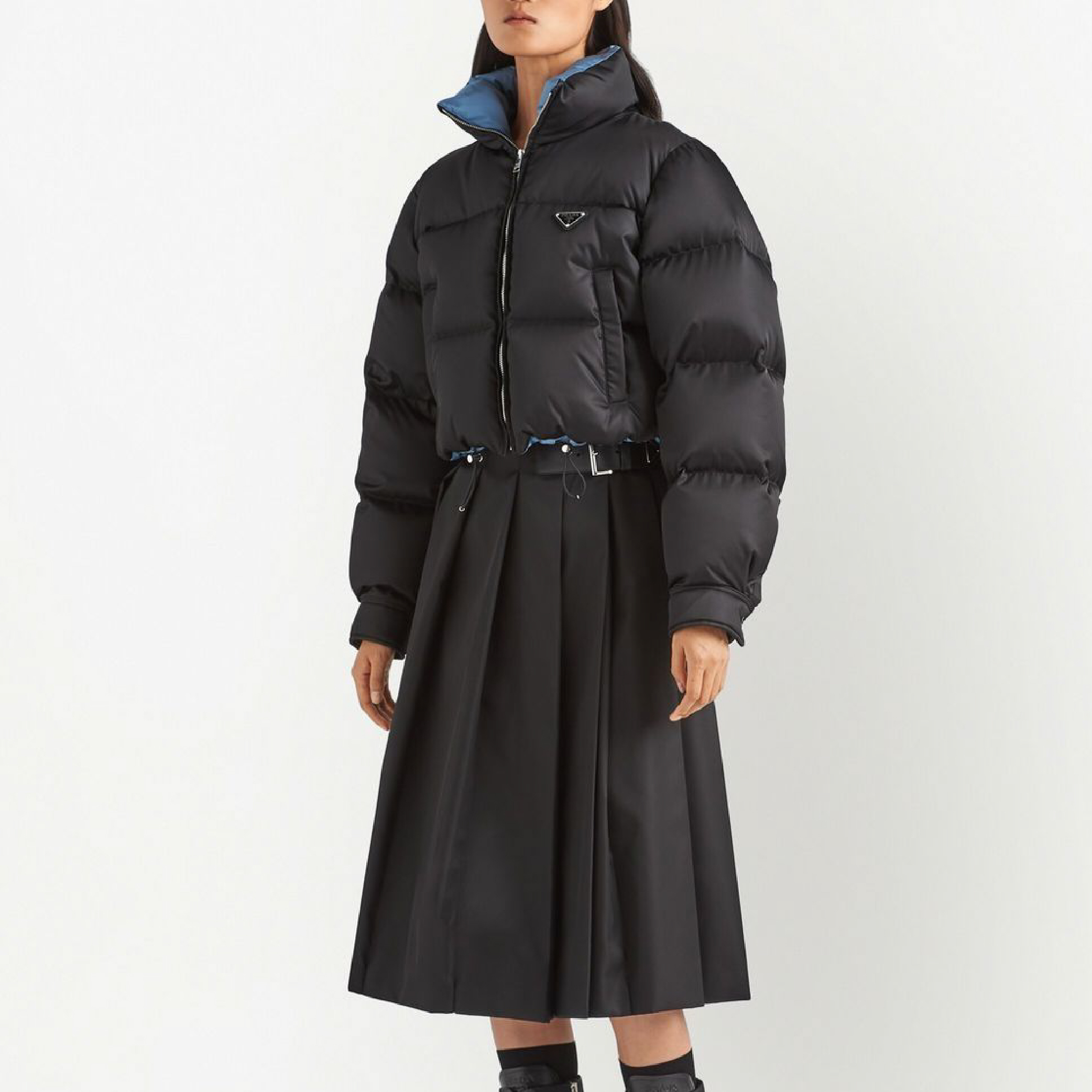 Prada Re-Nylon cropped down jacket-03