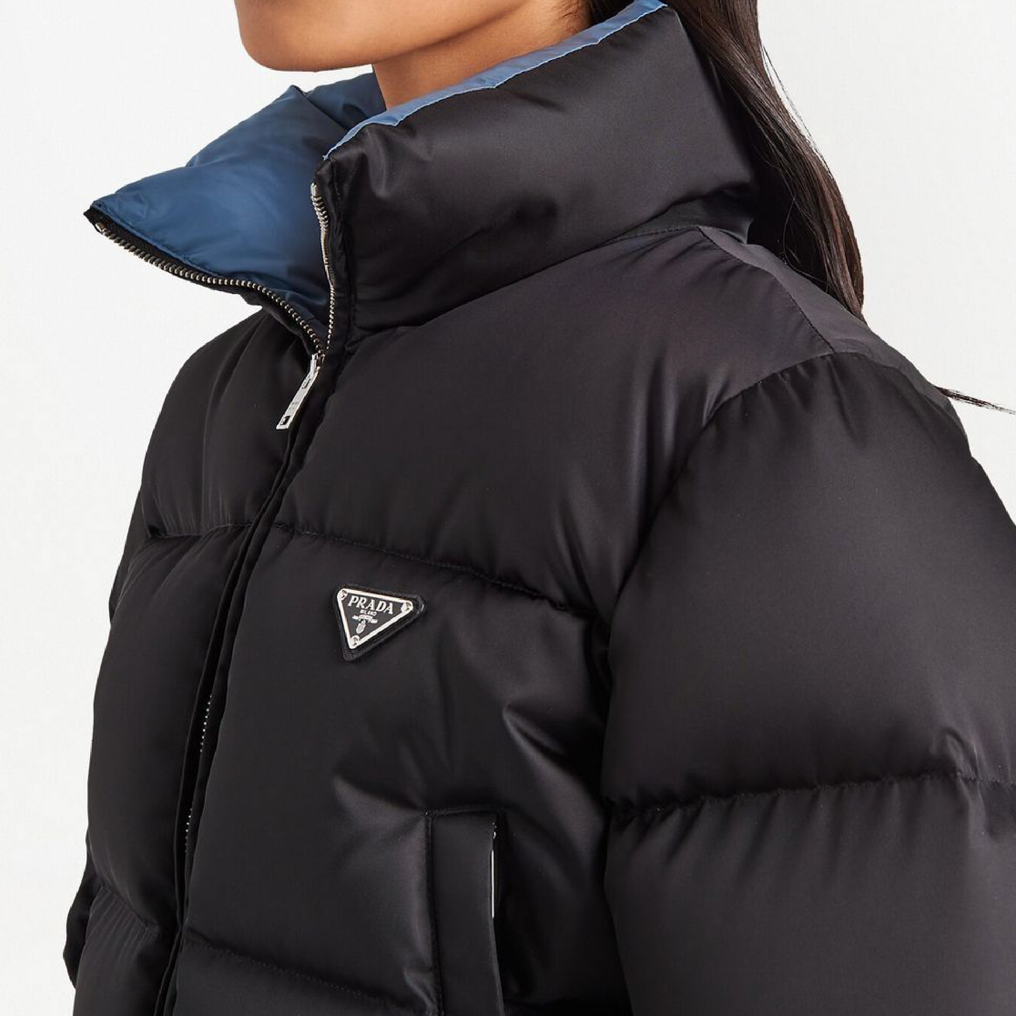 Prada Re-Nylon cropped down jacket-02