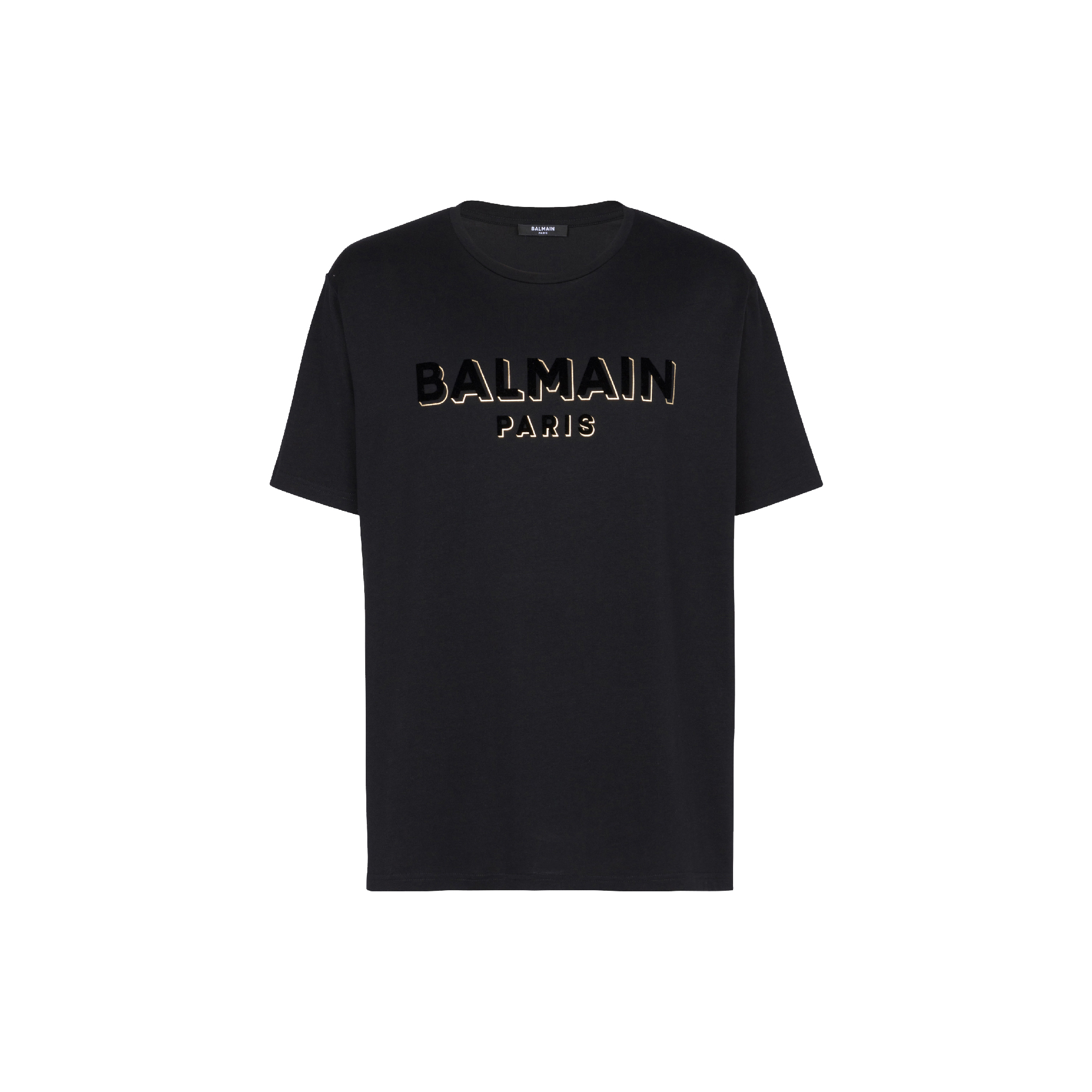 Balmain Metallic flocked Balmain T-shirt-01