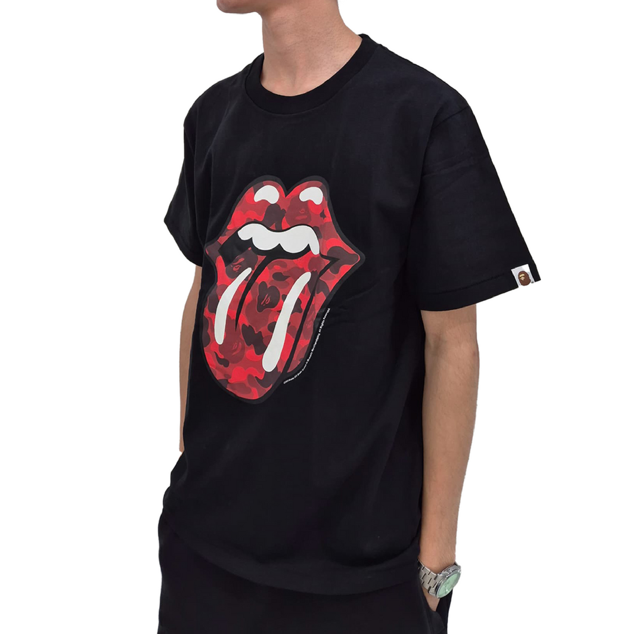 BAPE® x Rolling Stones Tee Black (SS25)-08