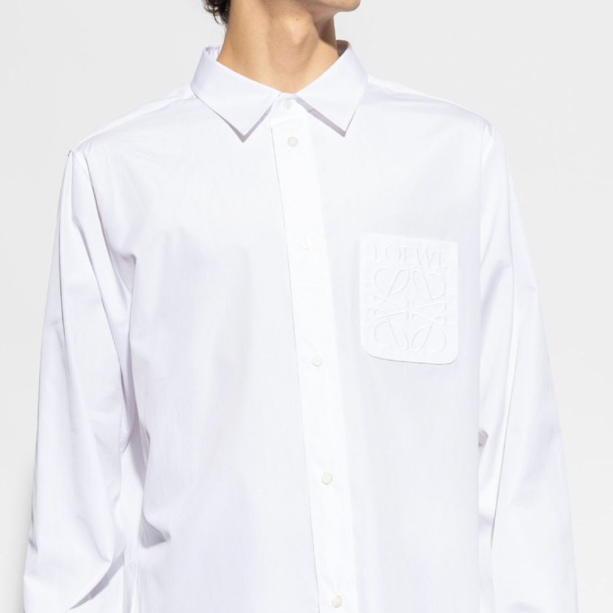 LOEWE Anagram-embroidered shirt-02