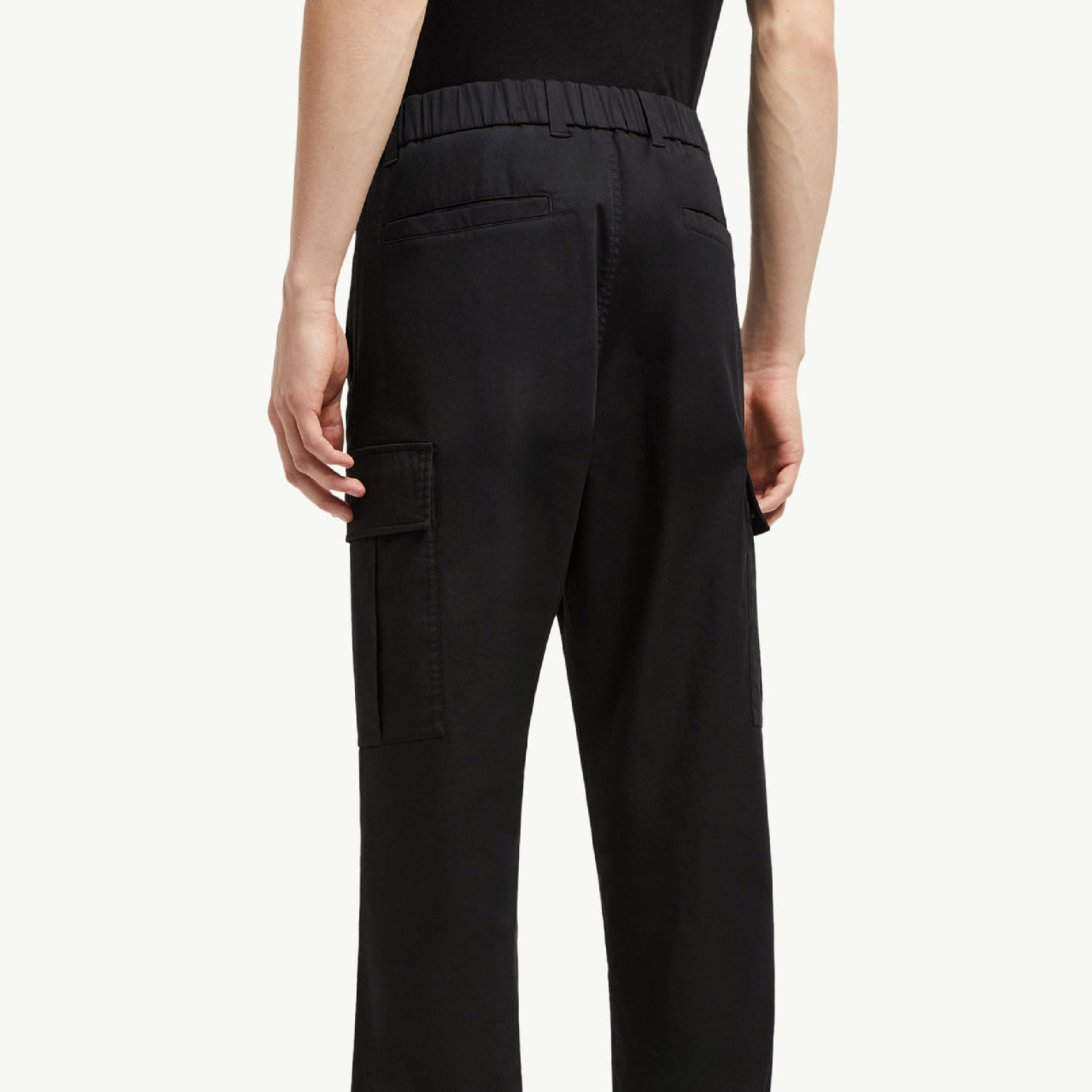 Moncler Cotton Gabardine Cargo Trousers-06
