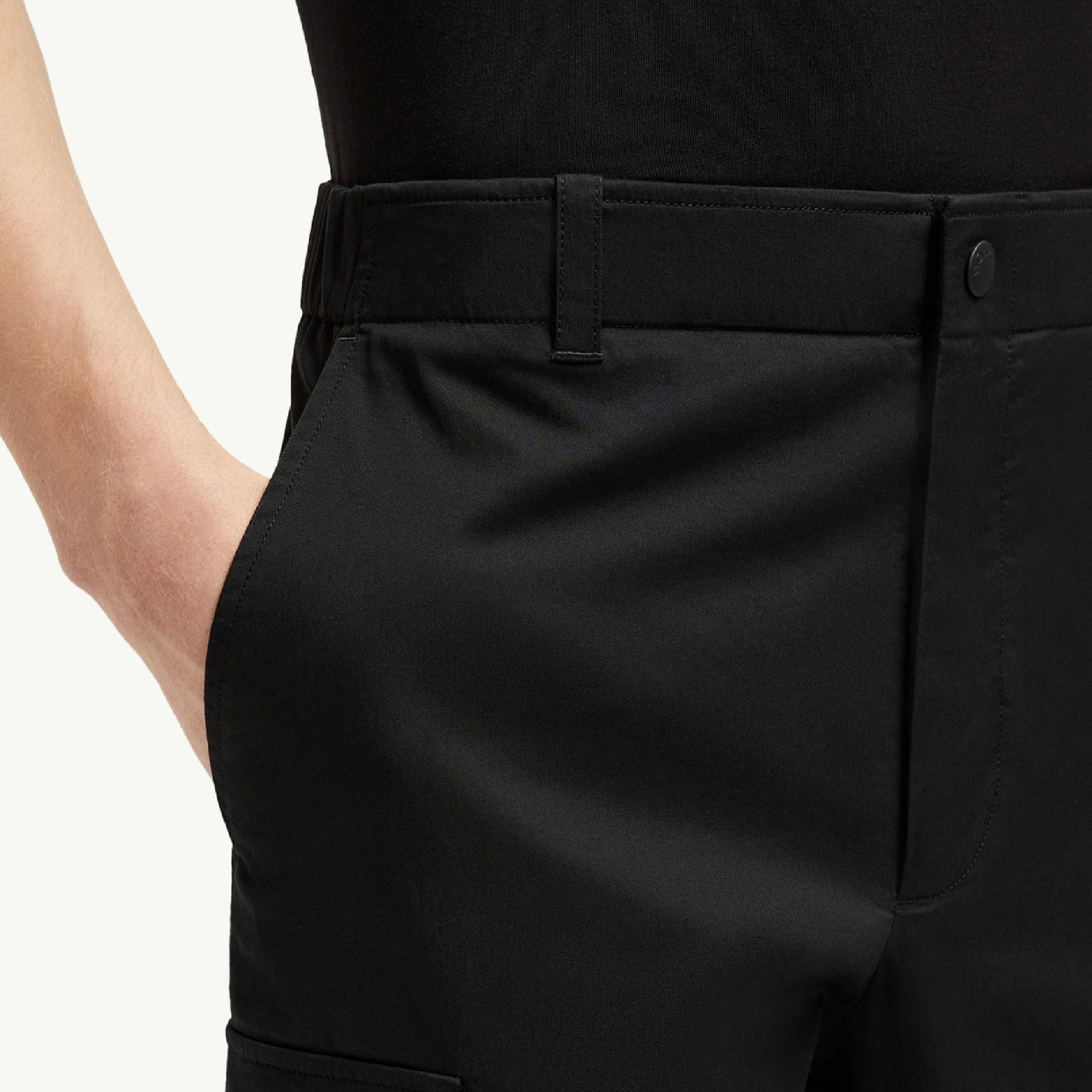 Moncler Cotton Gabardine Cargo Trousers-02