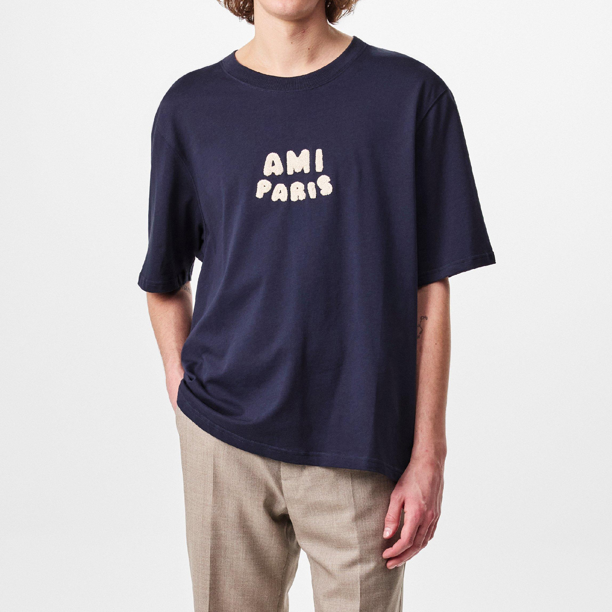 Ami Paris Men's Cotton Patch T-Shirt-04