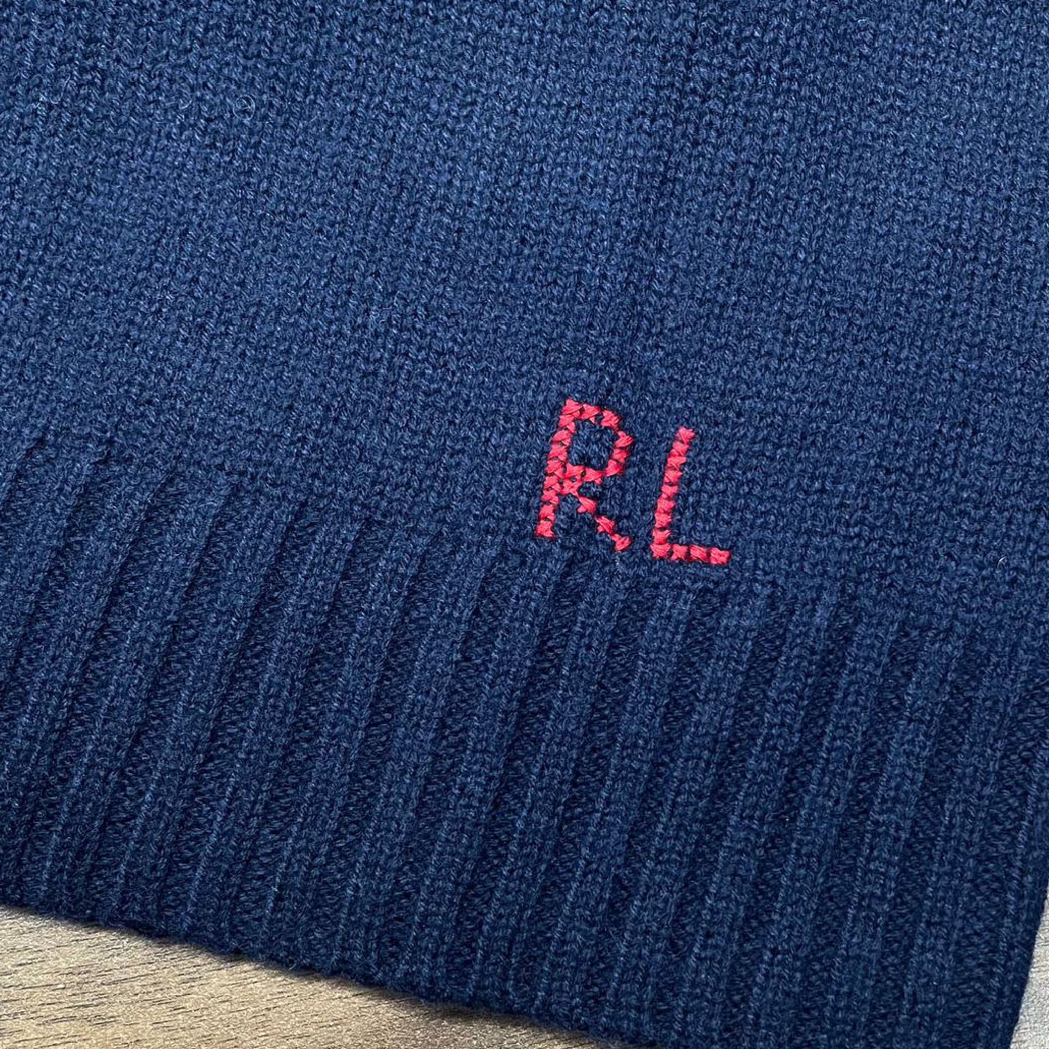 Polo Ralph Lauren Polo Bear (Invert Cap) Dark Navy Wool Sweater-04