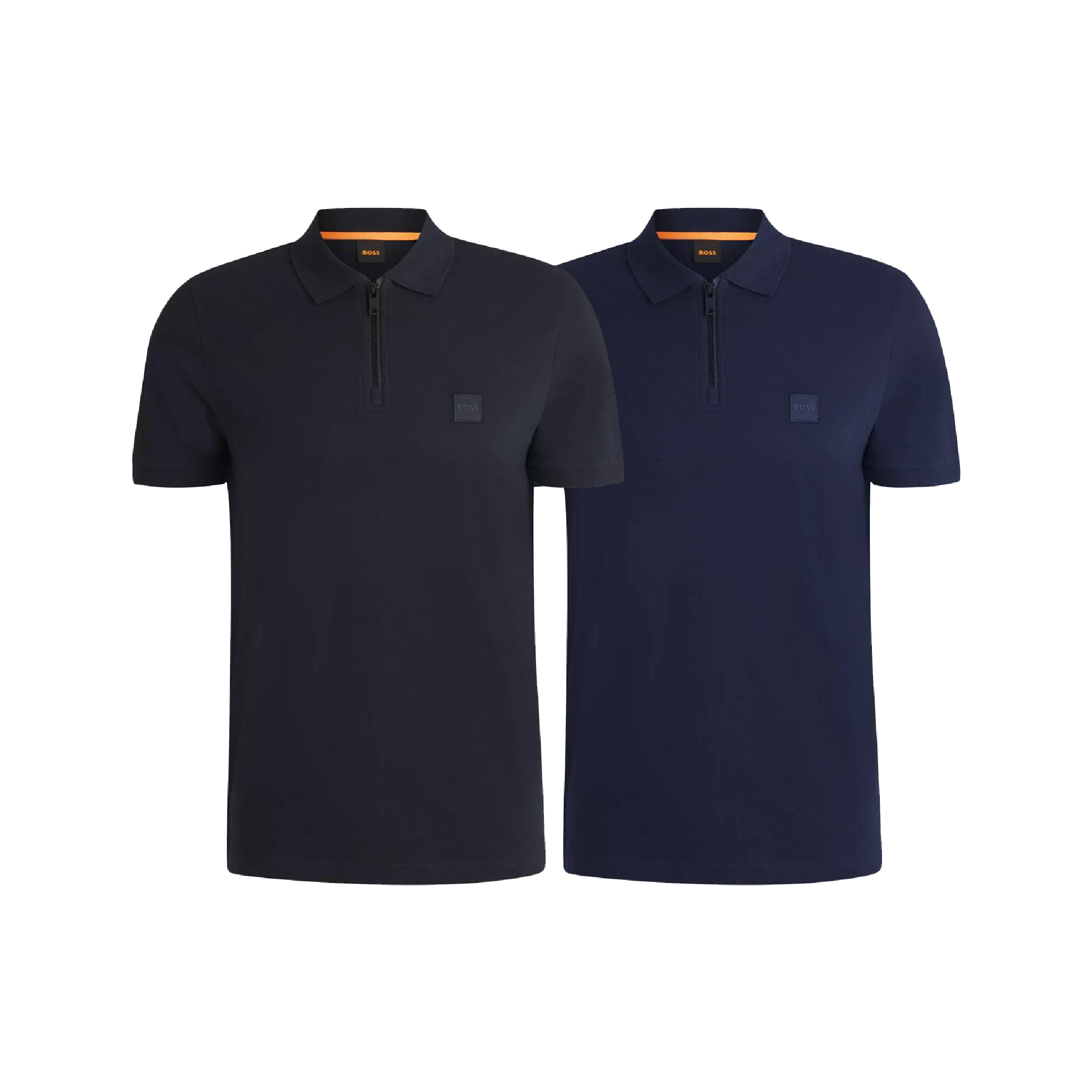 Hugo Boss Half-Zipper Box Logo Polo Shirt-01