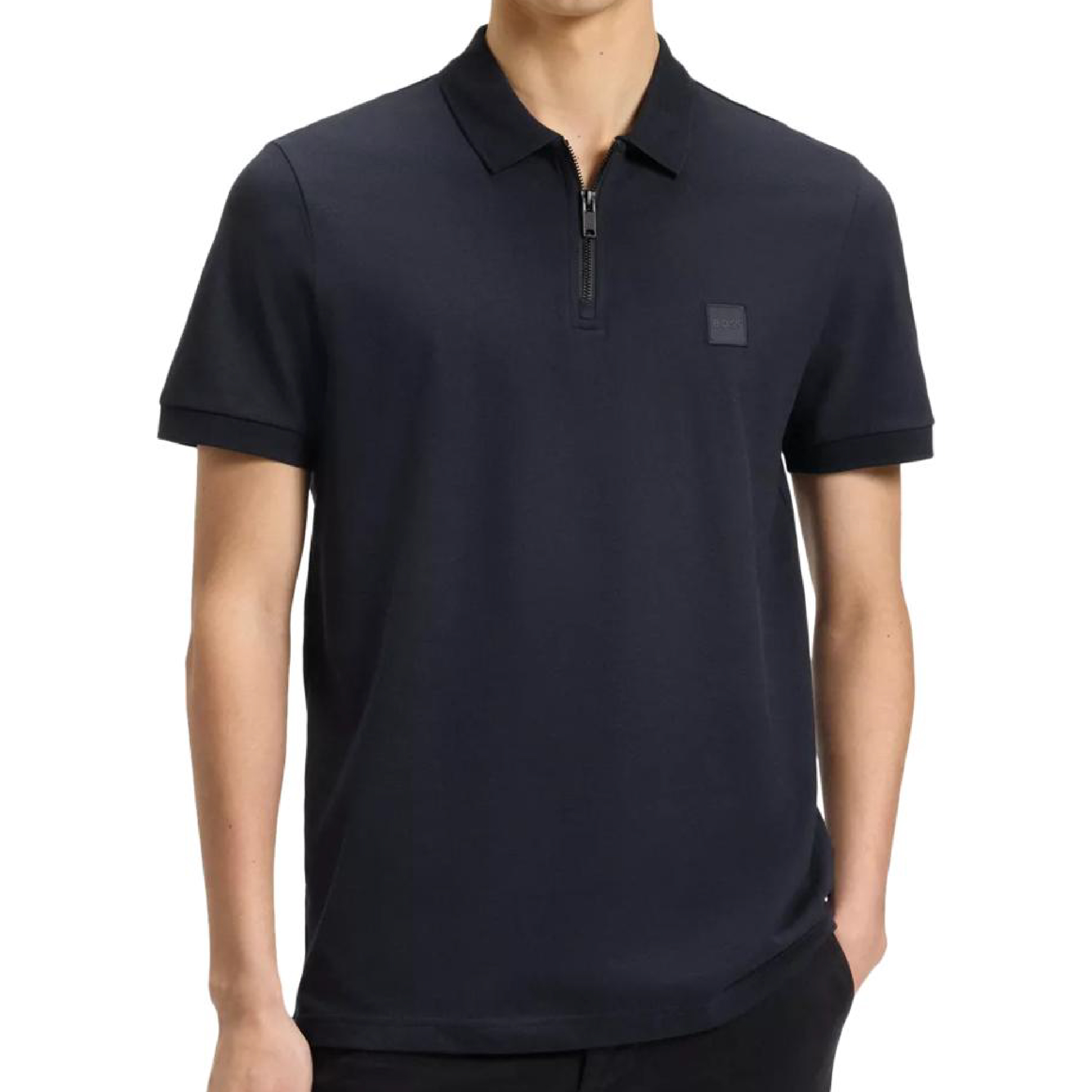 Hugo Boss Half-Zipper Box Logo Polo Shirt-05