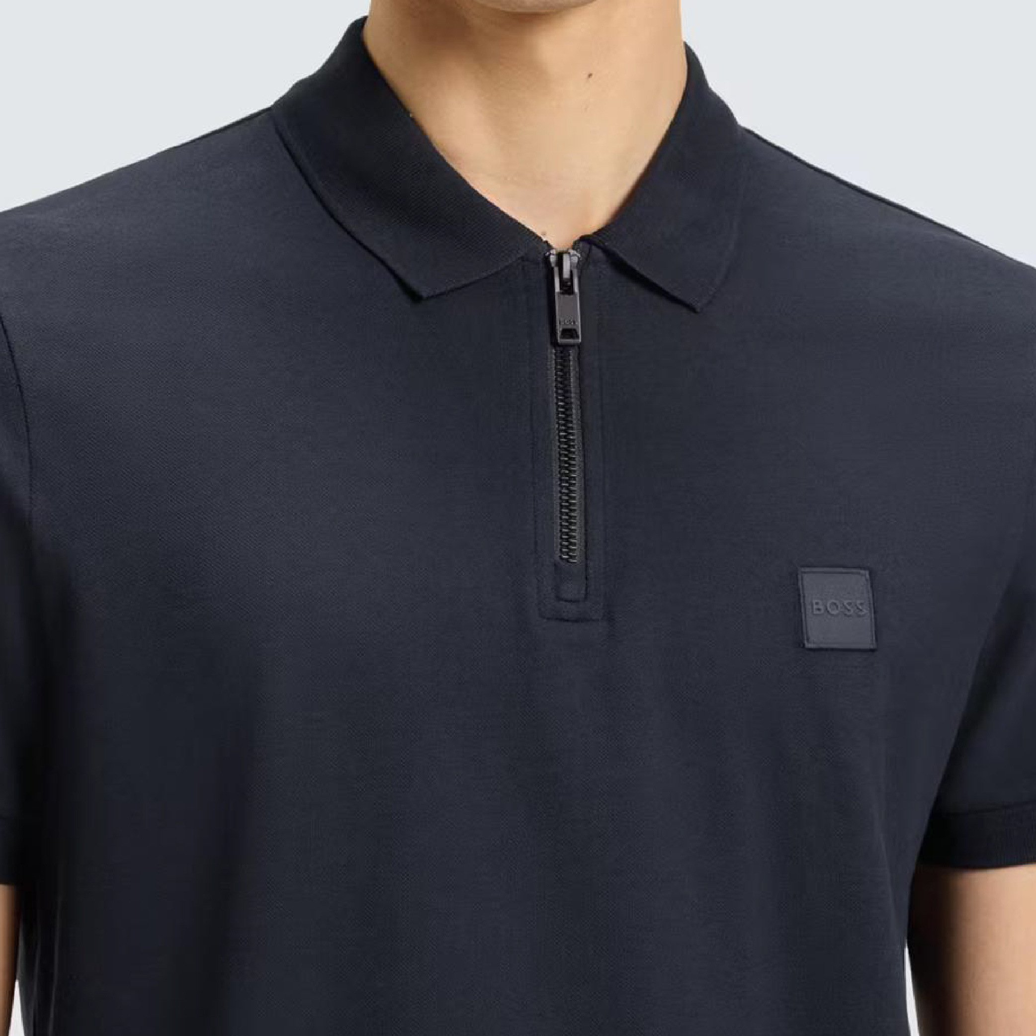 Hugo Boss Half-Zipper Box Logo Polo Shirt-04