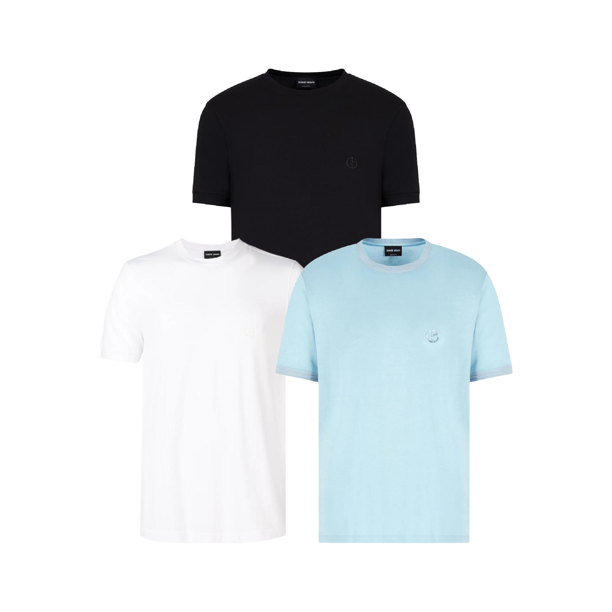 Giorgio Armani Embroidered Small Logo Crewneck Tee-01