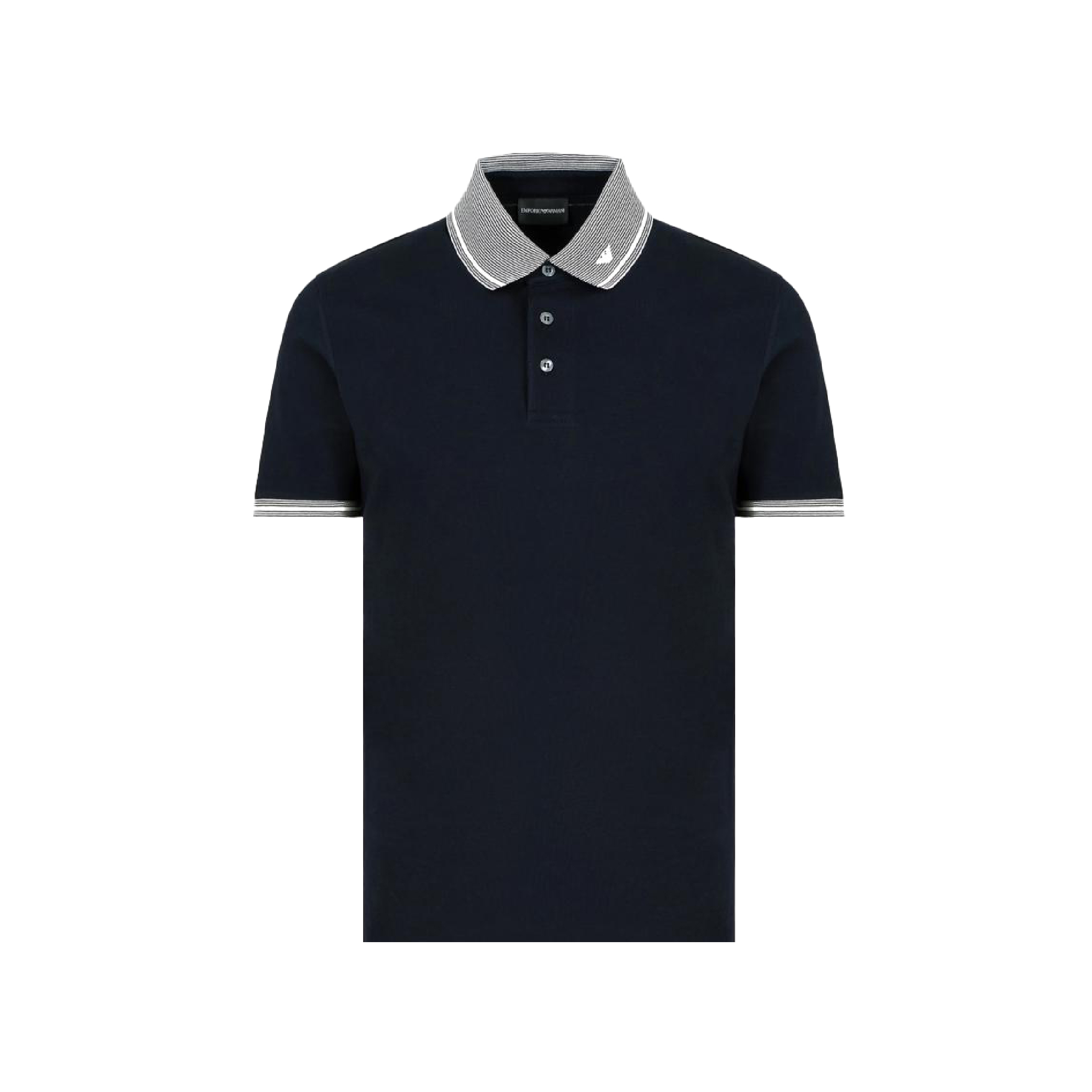Emporio Armani Contrast Striped Collar & Cuff Polo-02