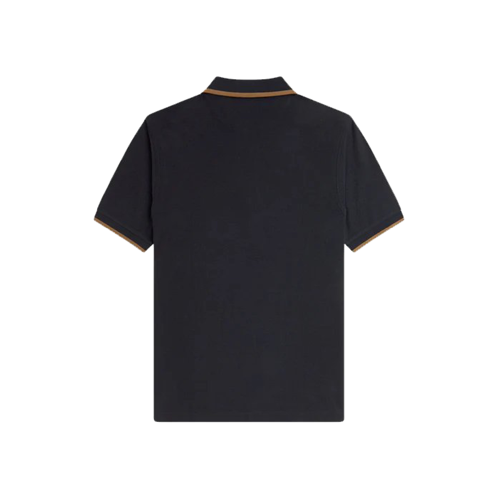 Fred Perry Half-Zip Collar Polo Shirt in Black-03