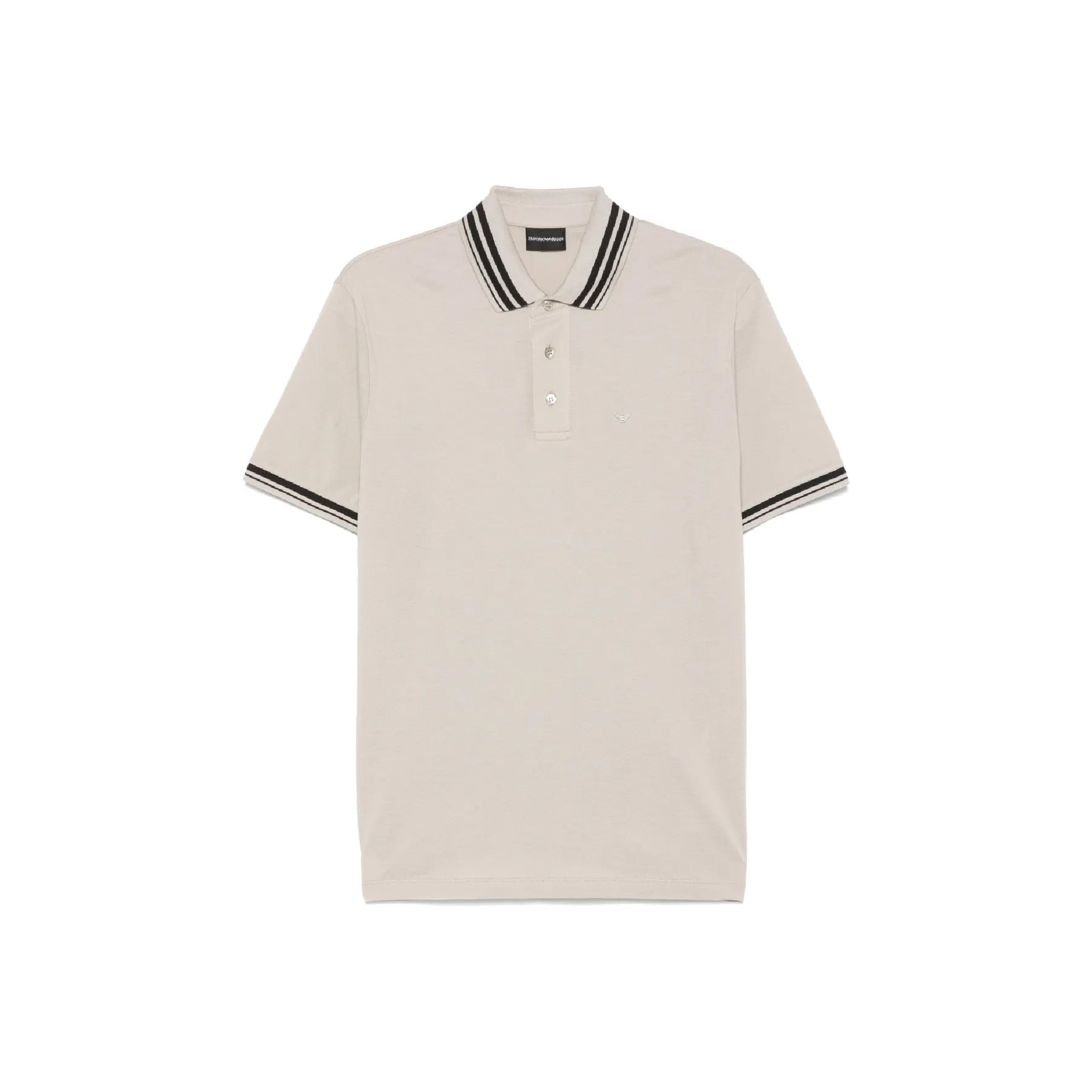 Emporio Armani Double Tipped Collar Logo Polo-02