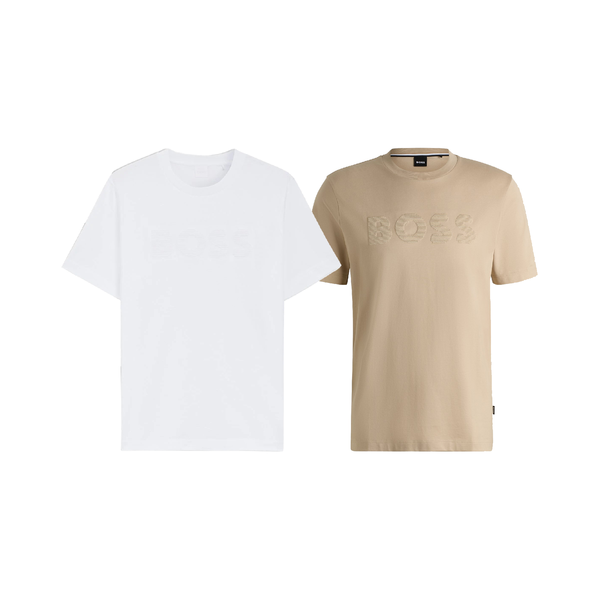 Hugo Boss Horizontal Striped Wording Logo Tee-01