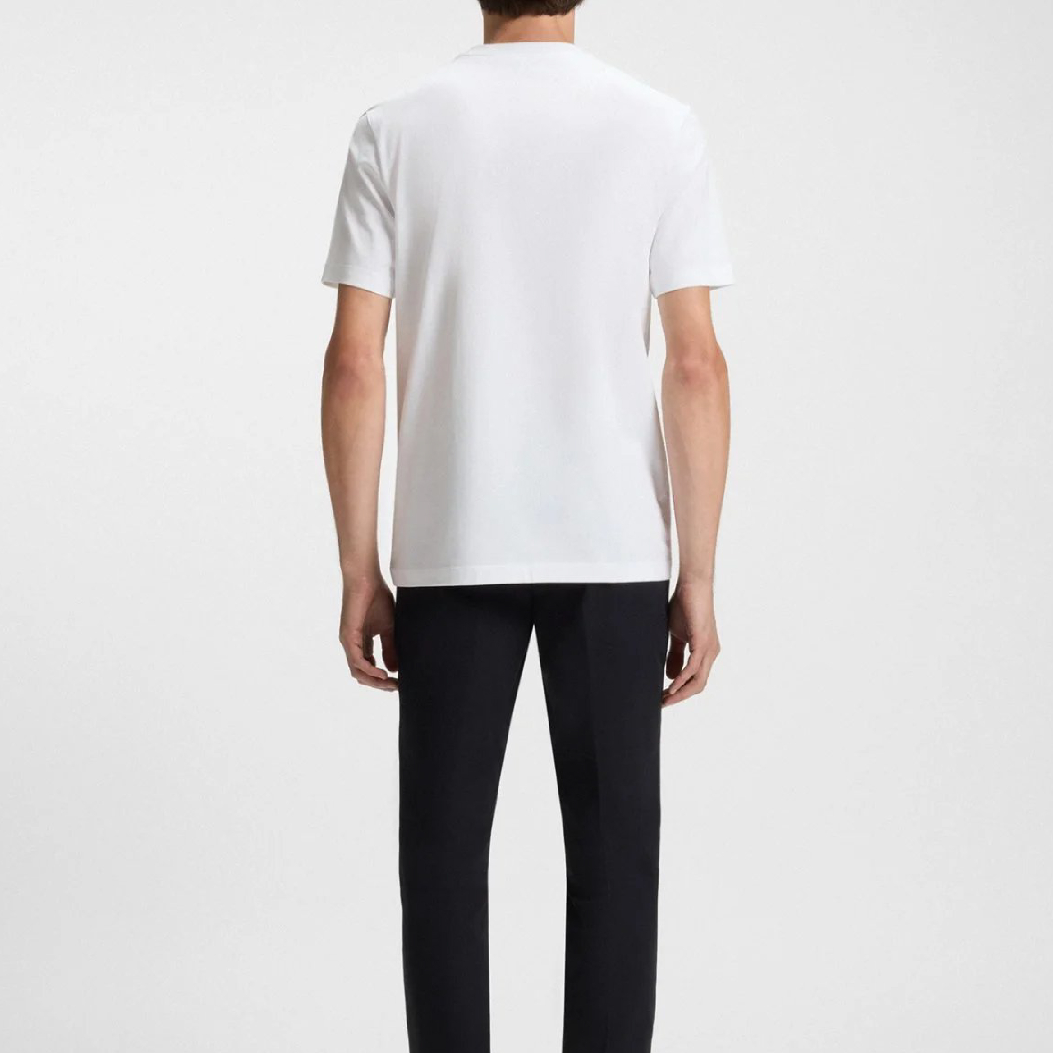 Hugo Boss Horizontal Striped Wording Logo Tee-07