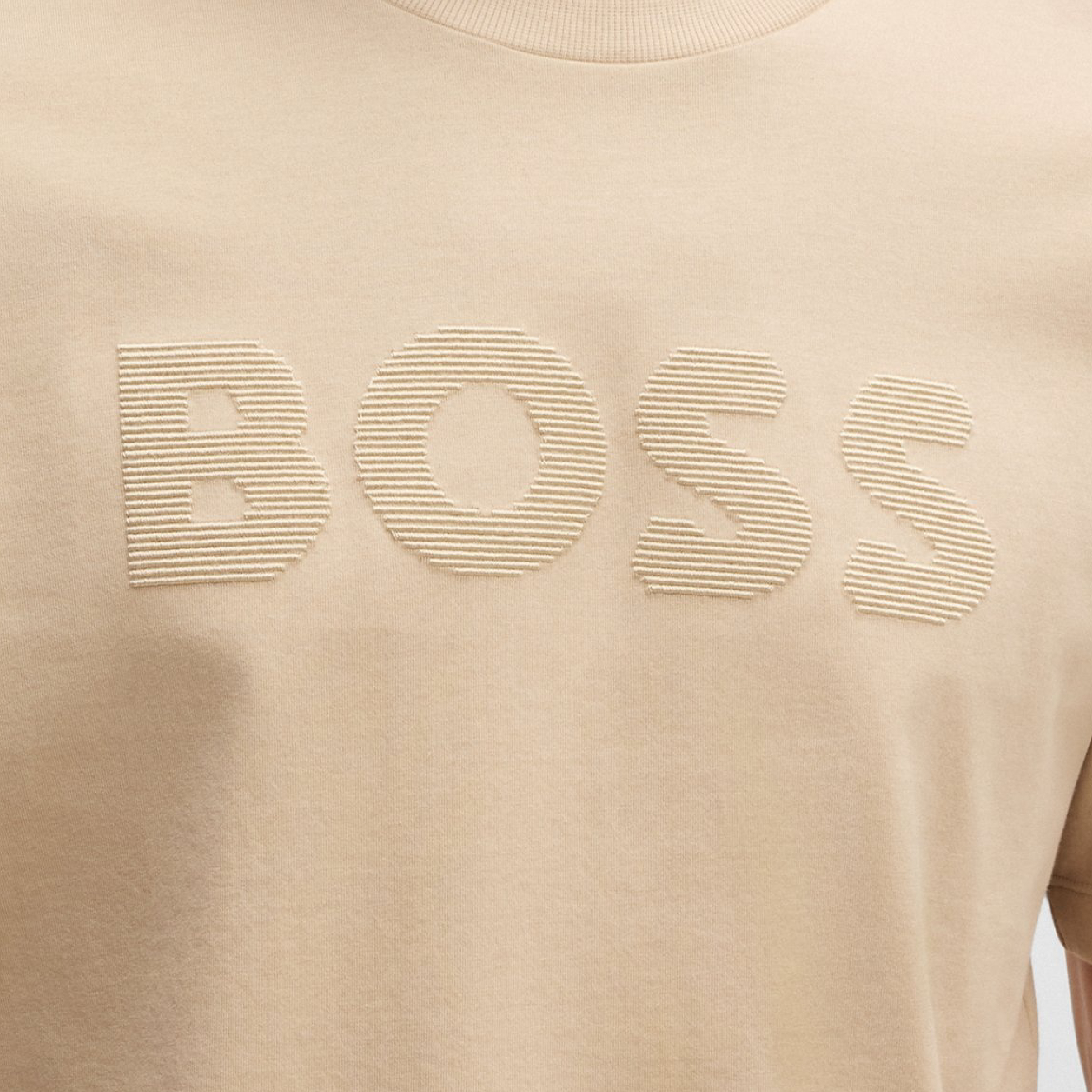 Hugo Boss Horizontal Striped Wording Logo Tee-05