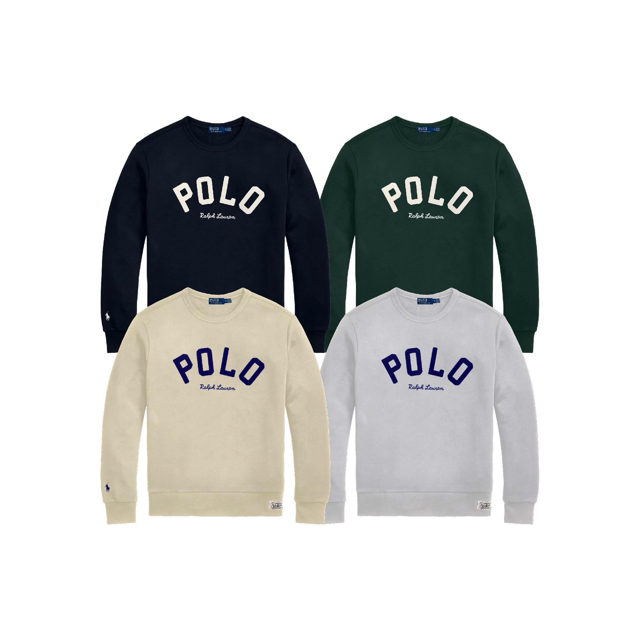 Polo Ralph Lauren Embroidered Patch Wording Logo Sweatshirt-01