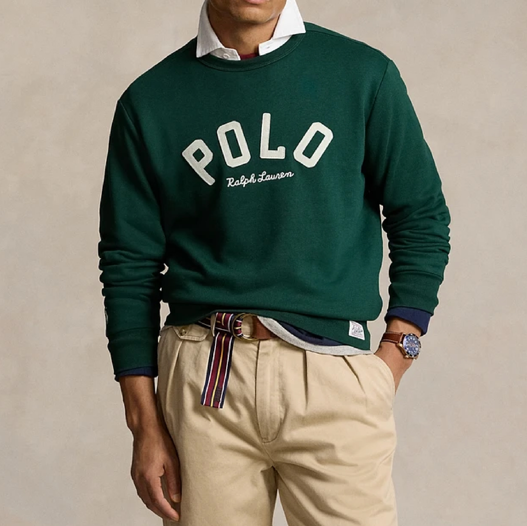 Polo Ralph Lauren Embroidered Patch Wording Logo Sweatshirt-08