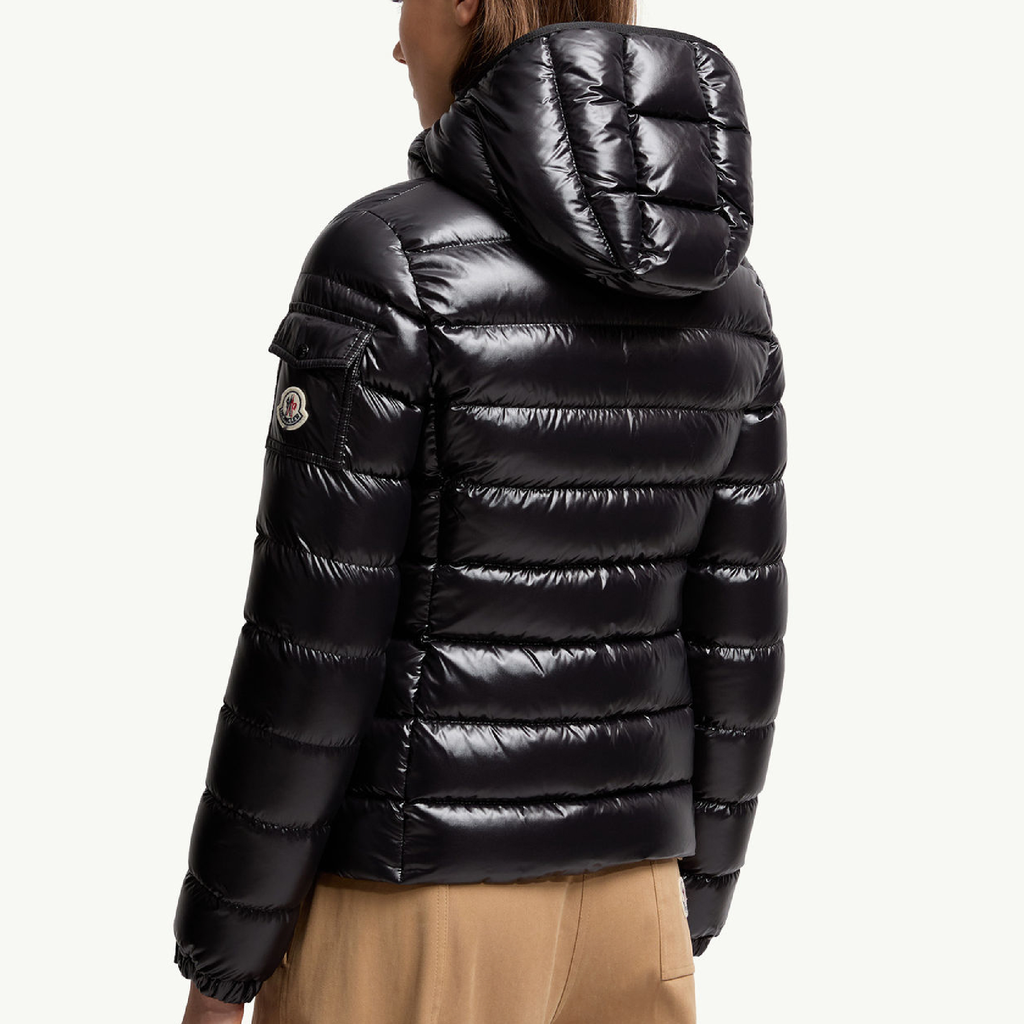 Monocle Women's Down Puffer Jacket with detachable hoodie-09