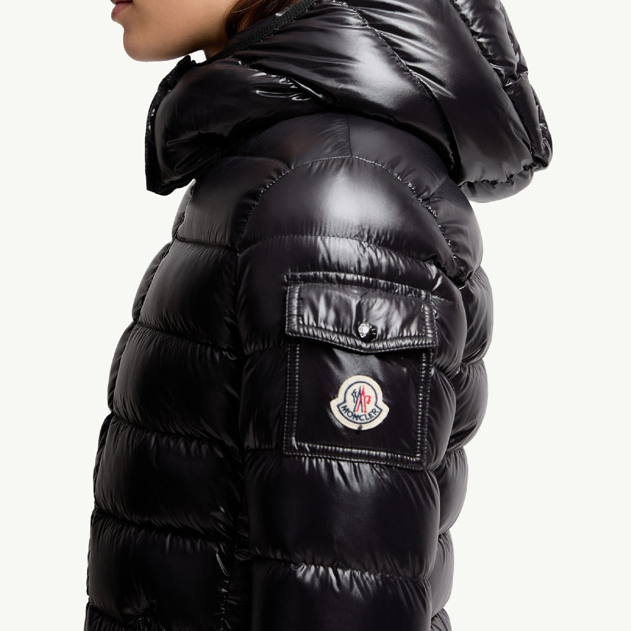 Monocle Women's Down Puffer Jacket with detachable hoodie-07