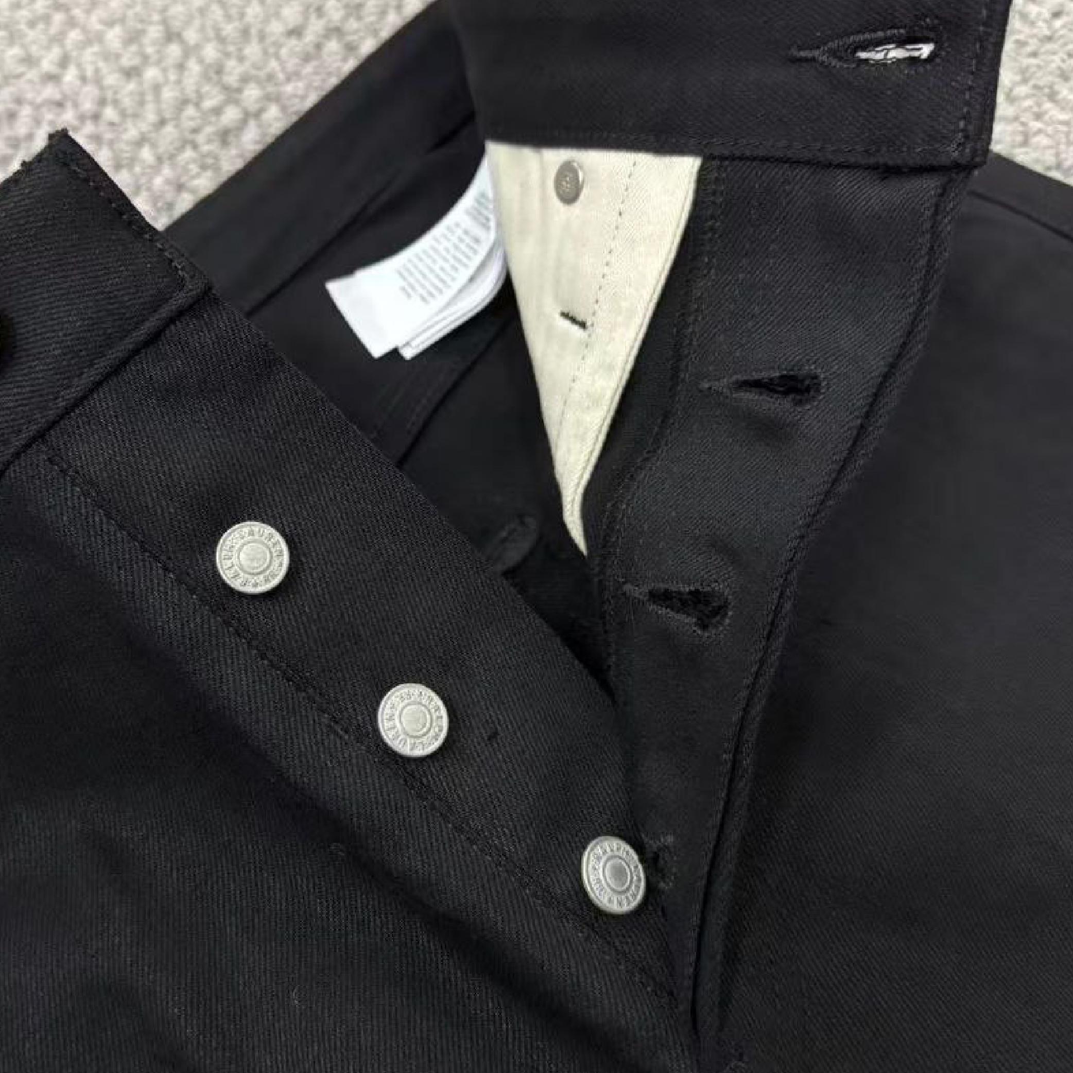 RRL Ralph Lauren Wide-Fit Black Selvedge Denim Jeans-06