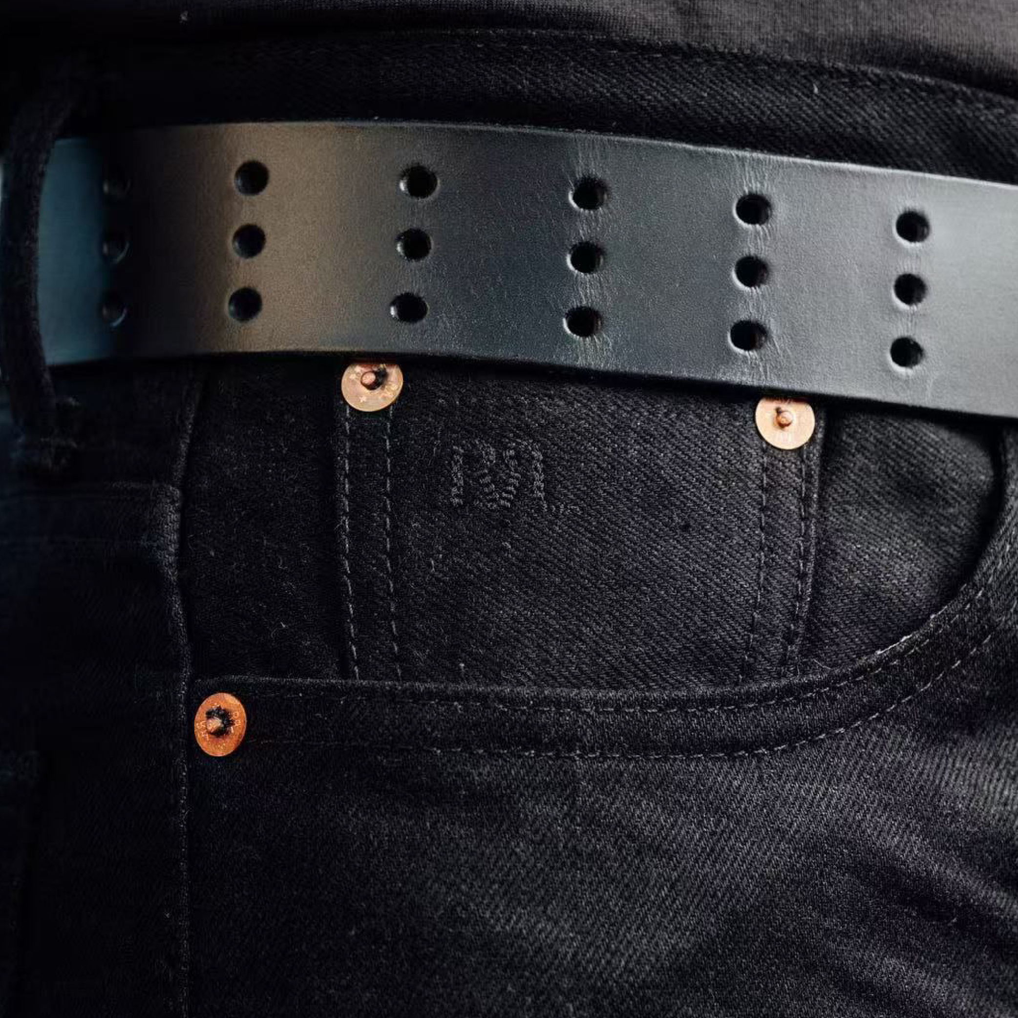 RRL Ralph Lauren Wide-Fit Black Selvedge Denim Jeans-04