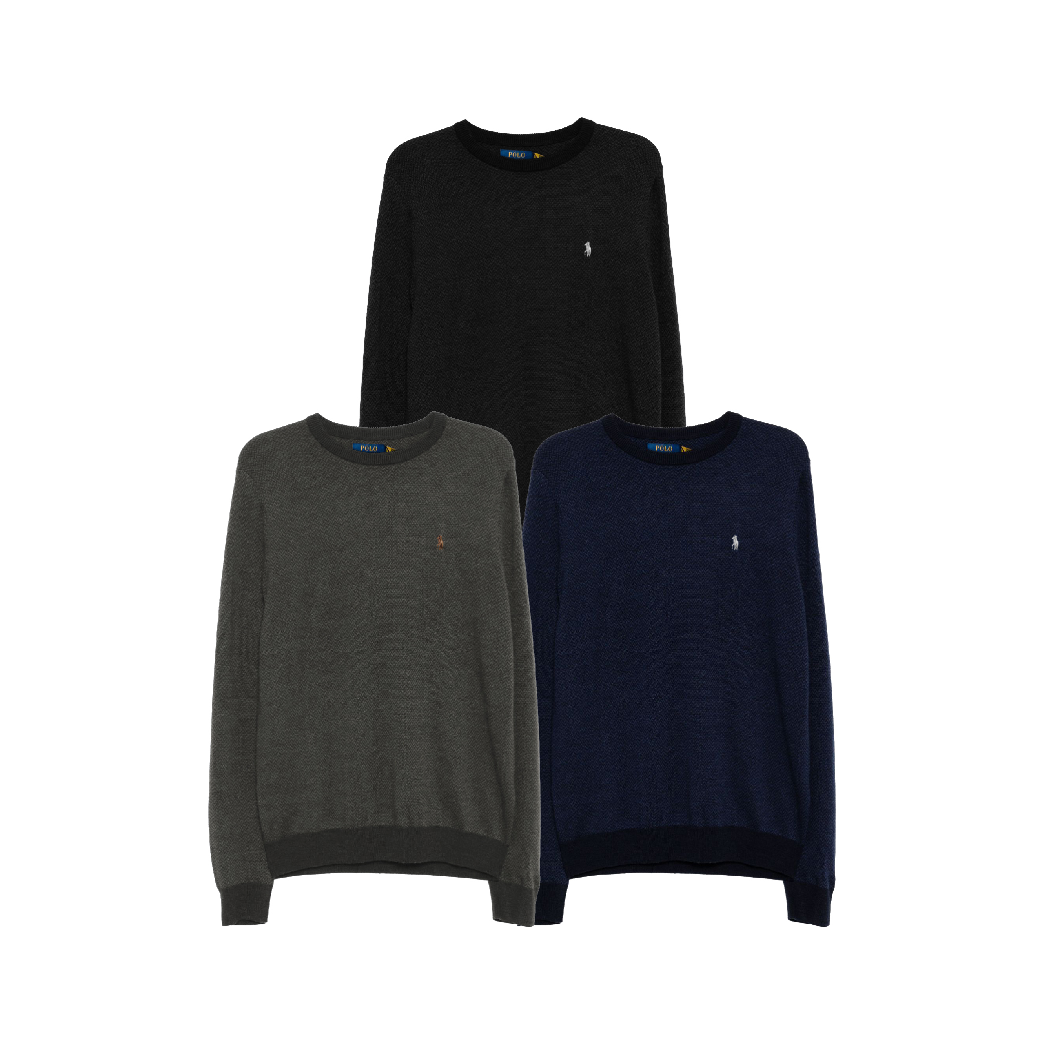 Polo Ralph Lauren Jacquard Cotton Wool Long Sleeve Tee-01