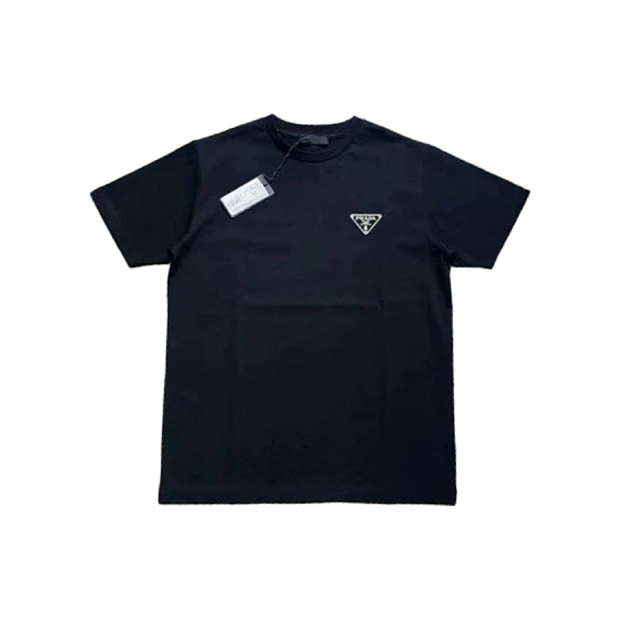 Prada Triangle Logo Print Crewneck Tee-02