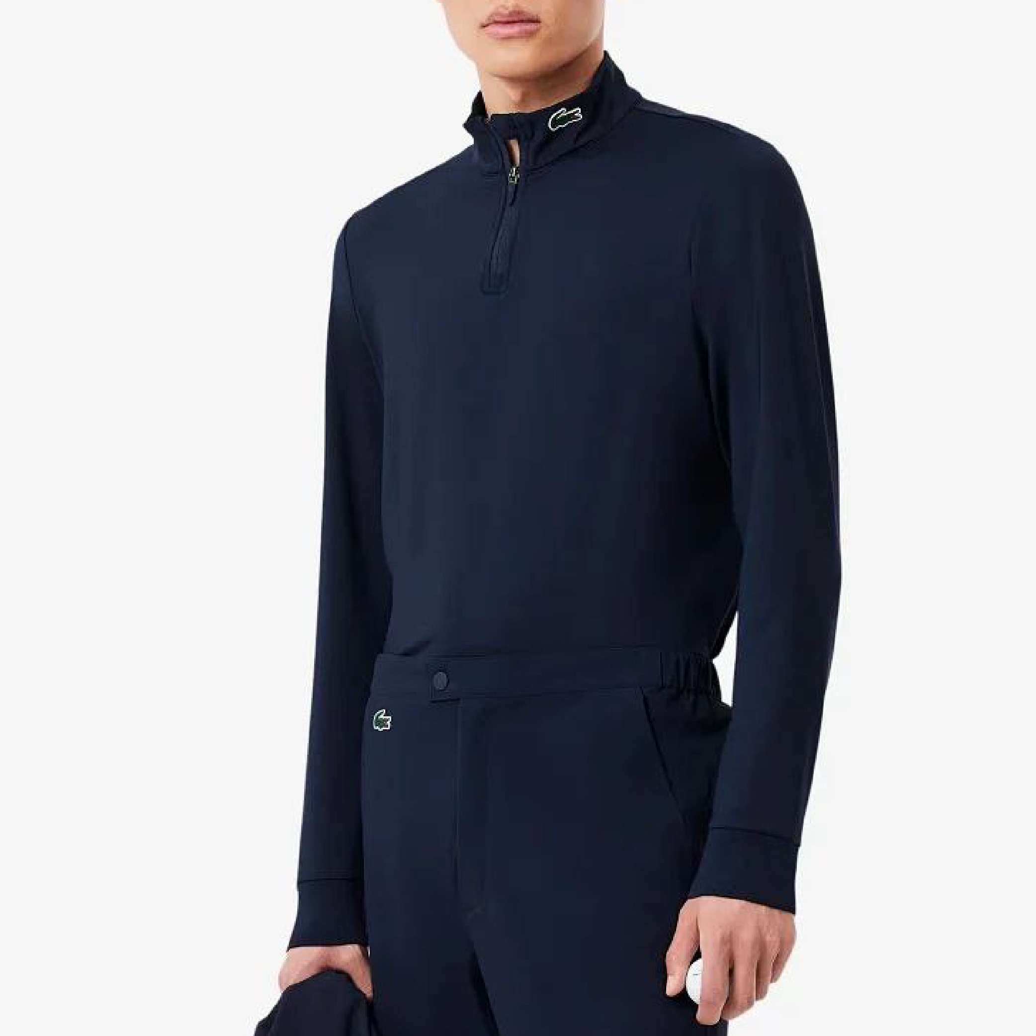 Lacoste Quarter-zip Ultra Dry Stretch Gold Sweatshirt-09