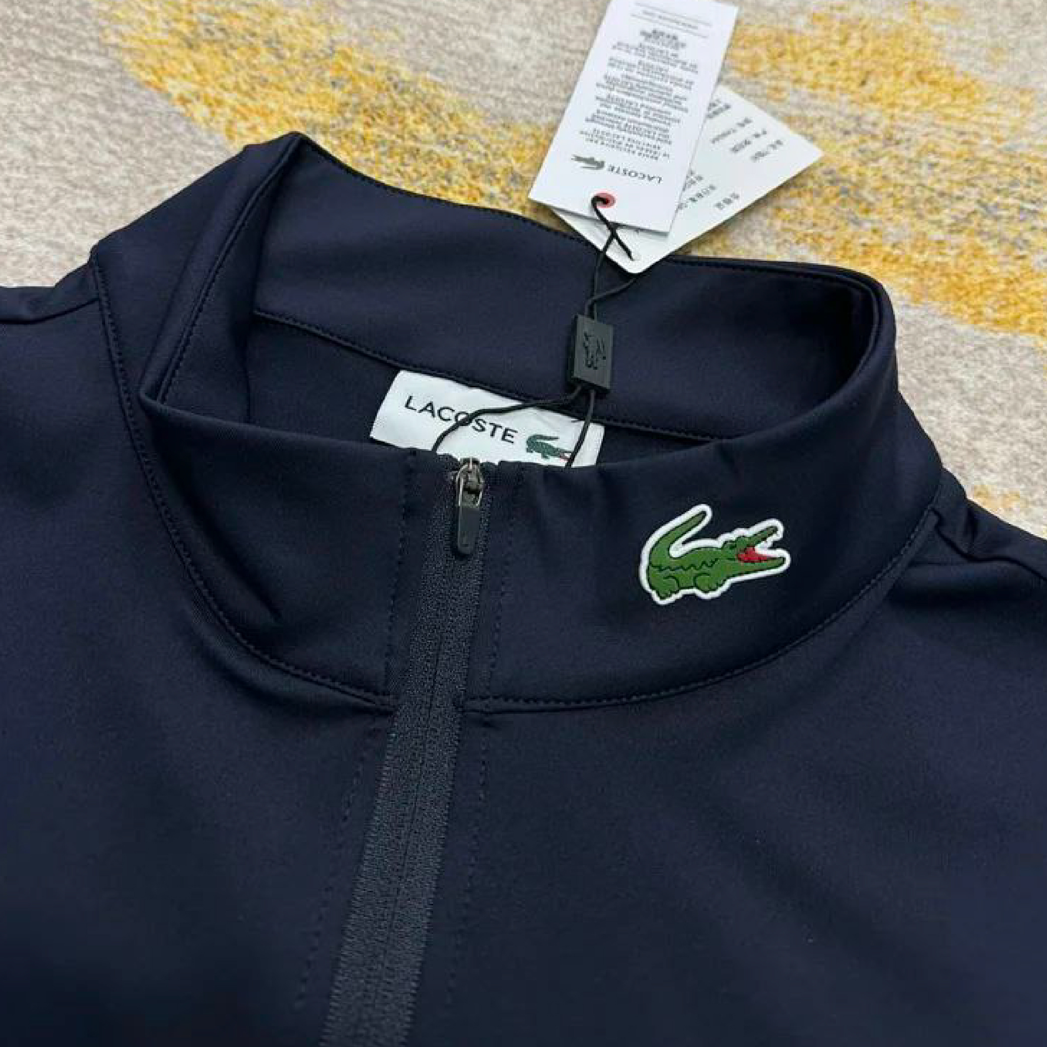 Lacoste Quarter-zip Ultra Dry Stretch Gold Sweatshirt-07