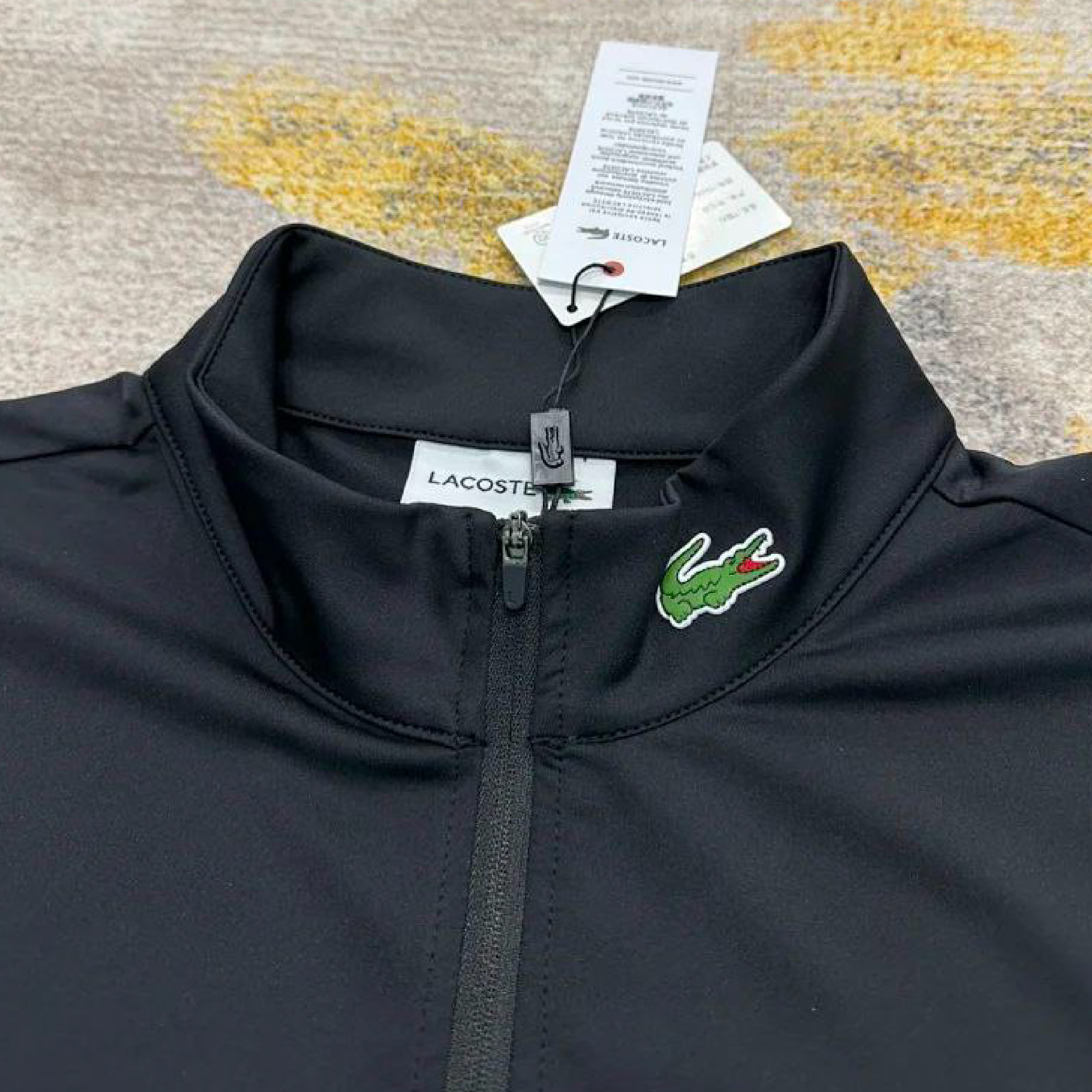 Lacoste Quarter-zip Ultra Dry Stretch Gold Sweatshirt-06