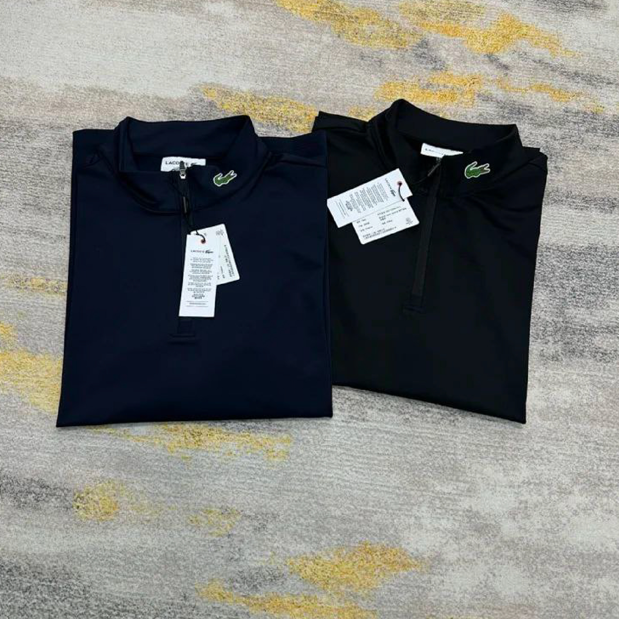 Lacoste Quarter-zip Ultra Dry Stretch Gold Sweatshirt-04