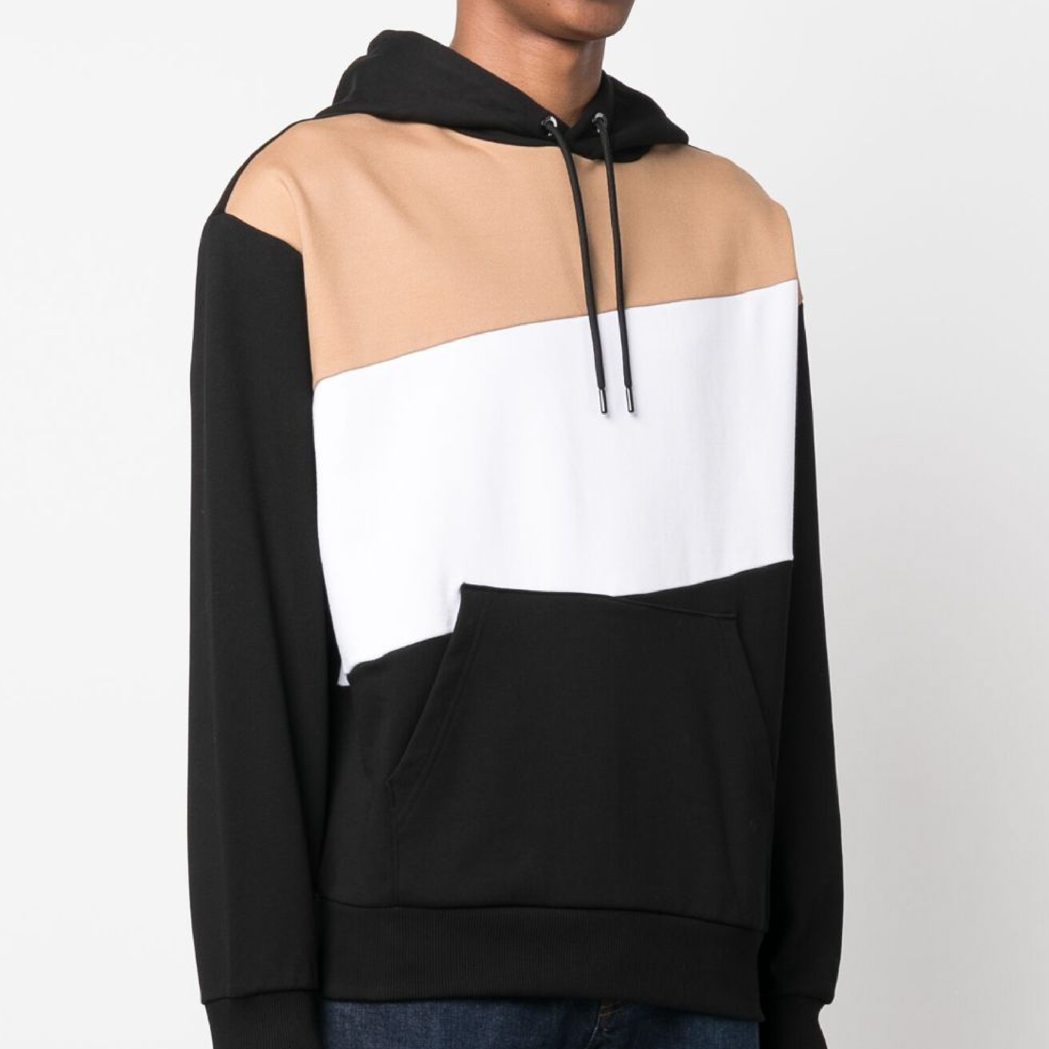 Hugo Boss Sullivan 15 Striped Cotton Hoodie Sweater-03