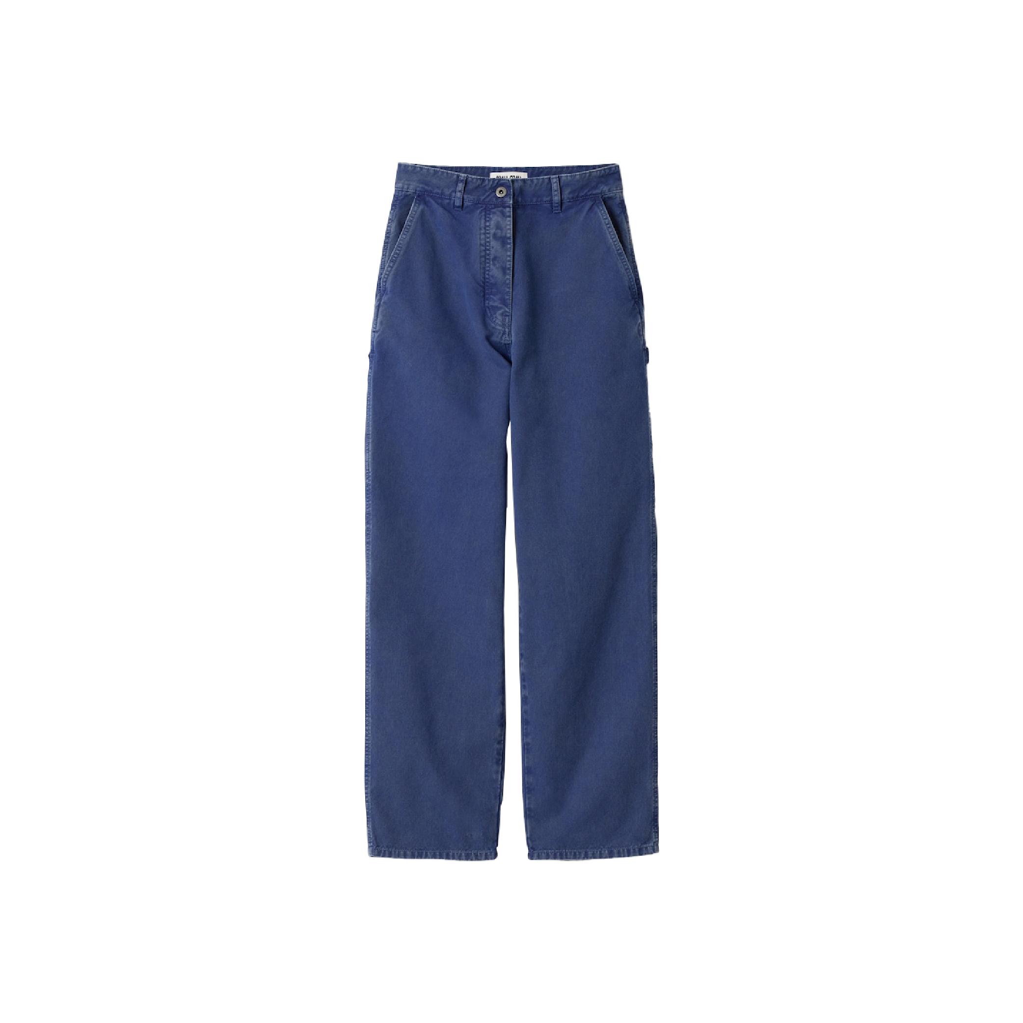 Miu Miu Garment-dyed gabardine pants-01