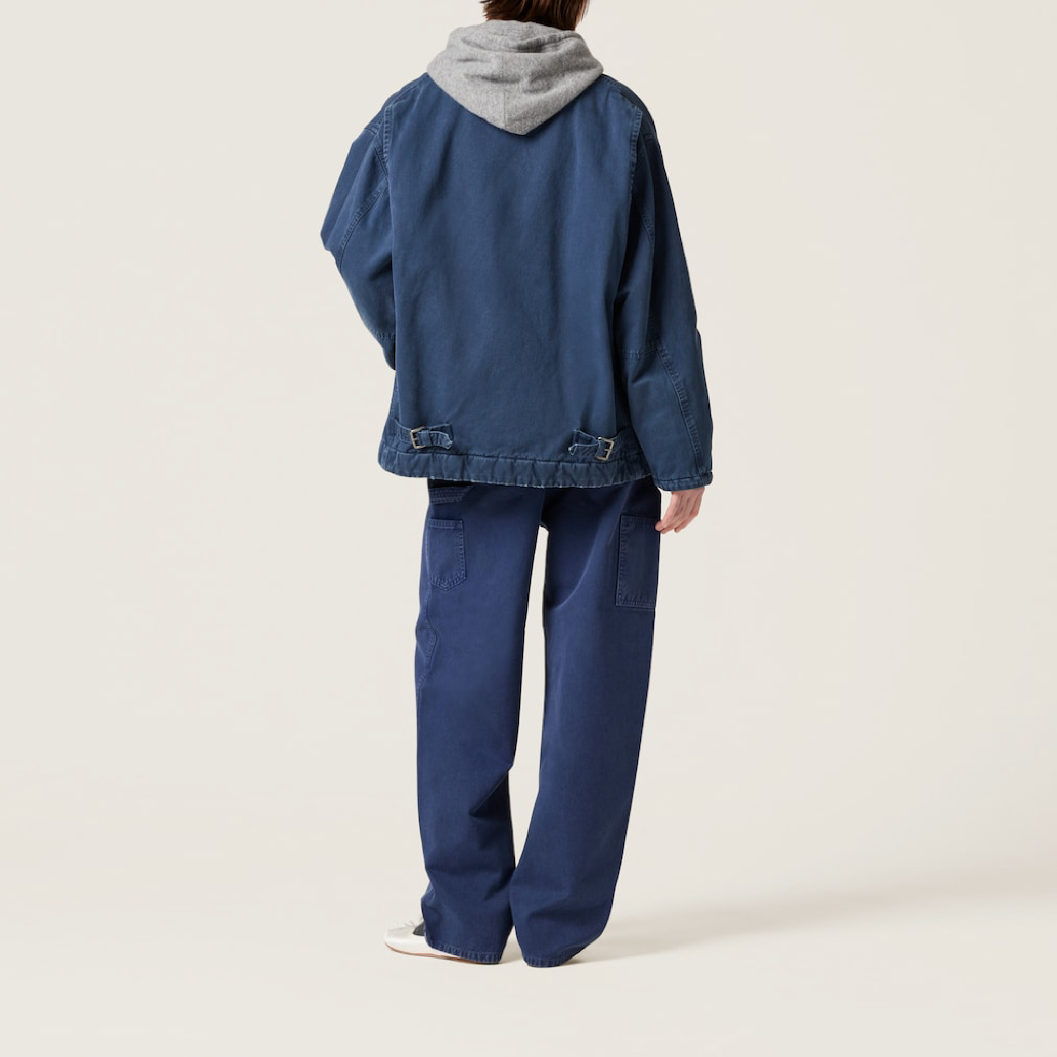 Miu Miu Garment-dyed gabardine pants-05