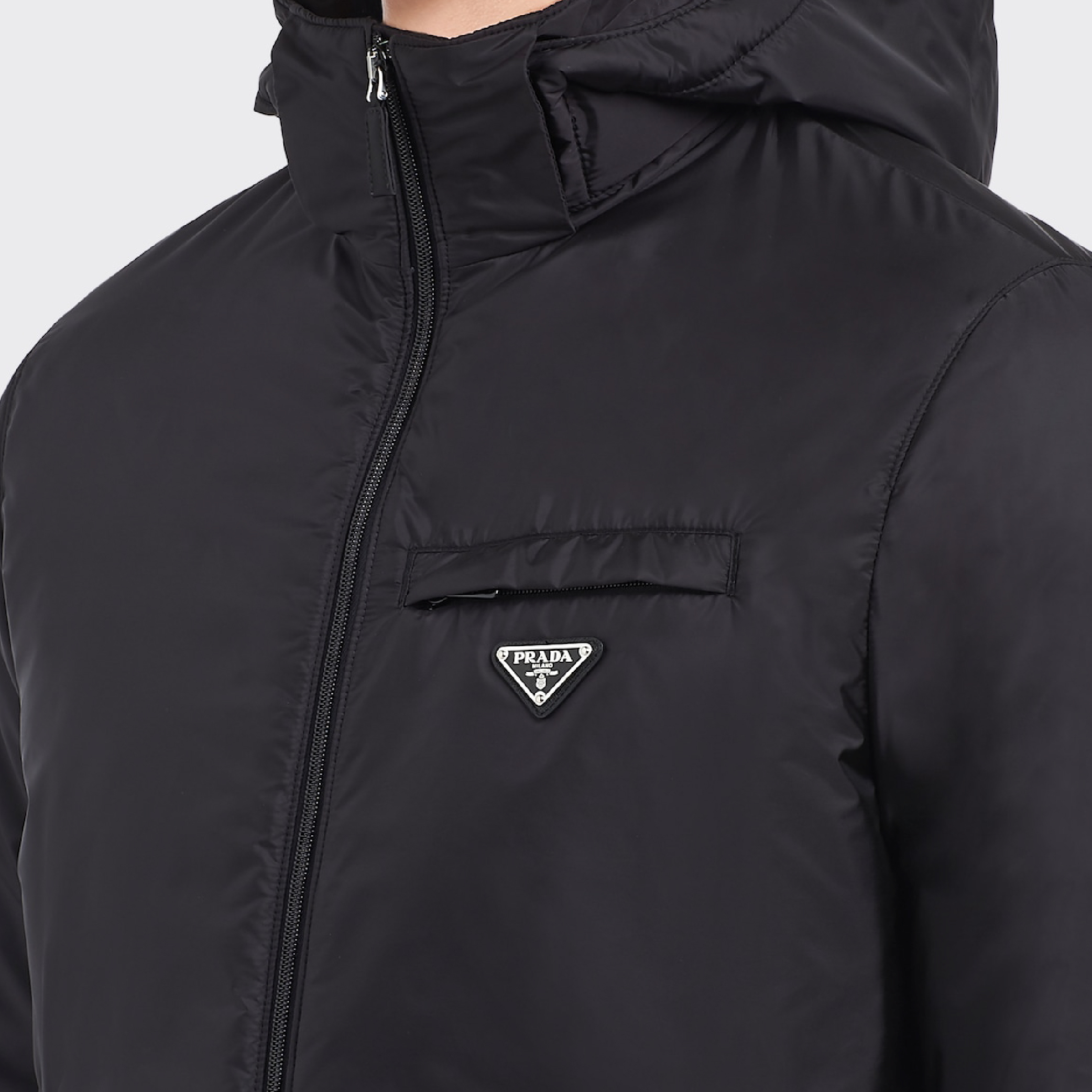 Prada Re-Nylon Padded Hood Jacket-04