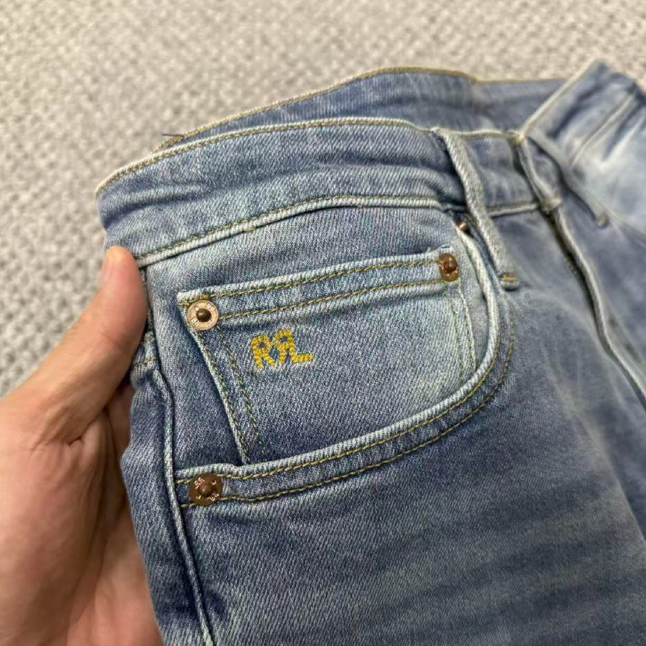 RRL Ralph Lauren Vintage Japan Woven Selvedge Denim Jeans-04