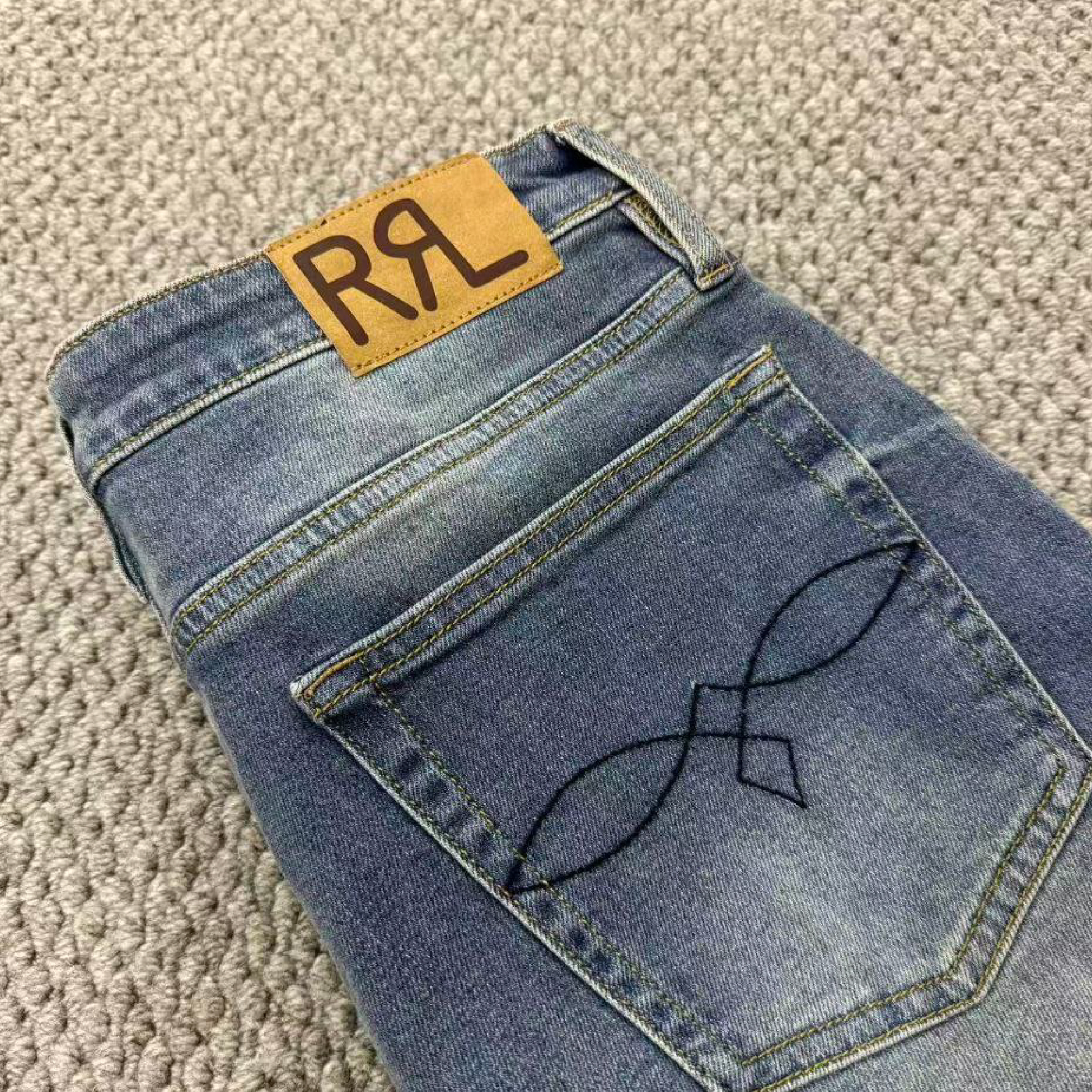RRL Ralph Lauren Vintage Japan Woven Selvedge Denim Jeans-05