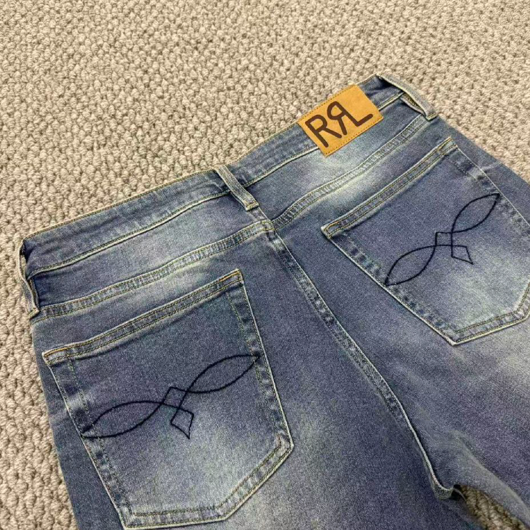 RRL Ralph Lauren Vintage Japan Woven Selvedge Denim Jeans-07