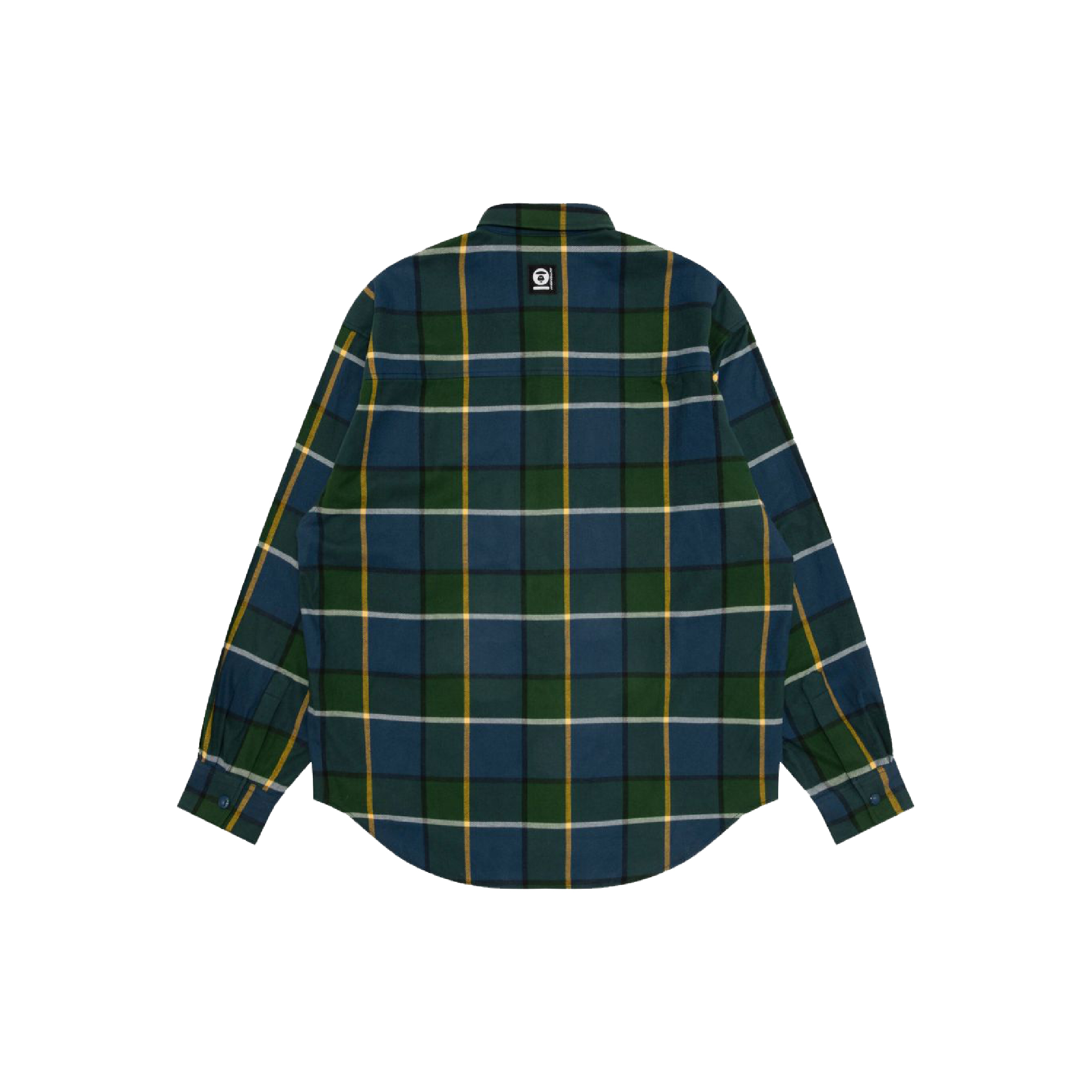 Aape A Bathing Ape Blue-Green Checked LS Collar Shirt-03