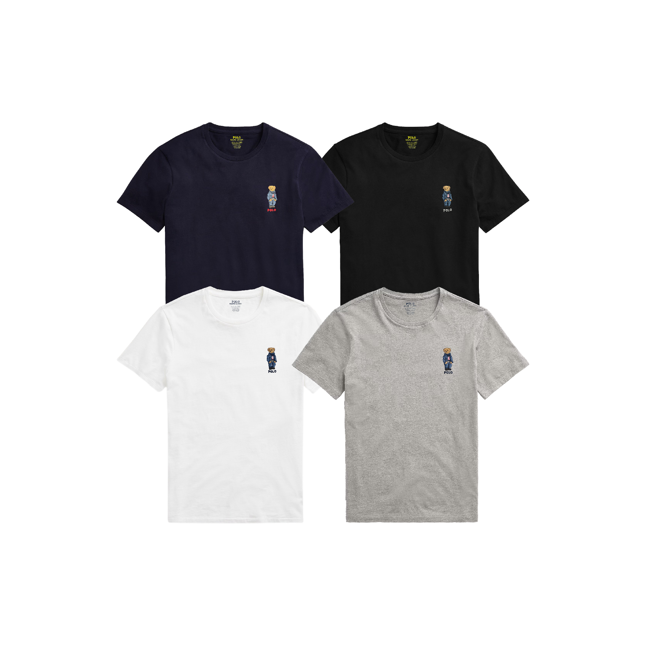 Polo Ralph Lauren Embroidered Polo Bear Small Logo Crewneck Tee-01