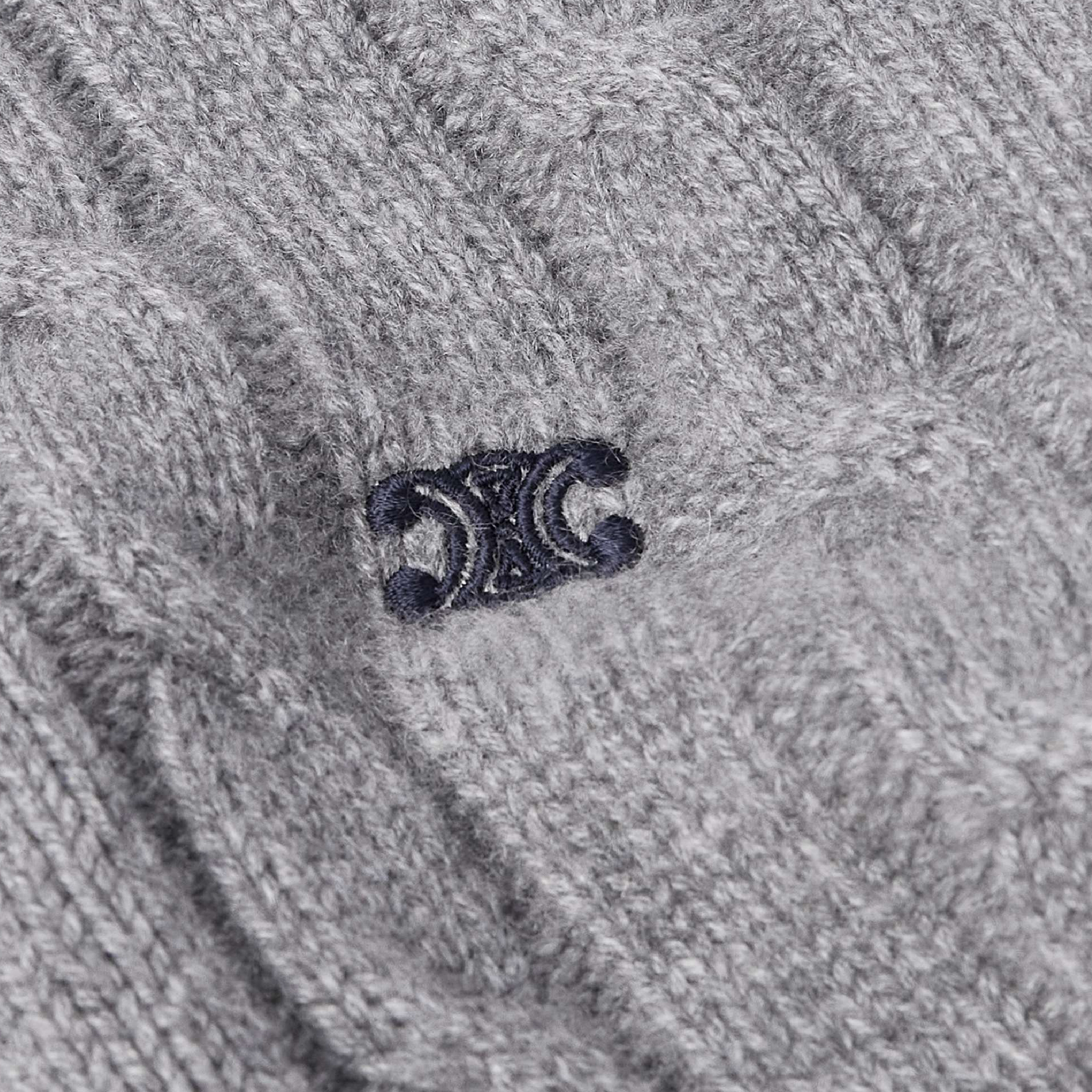 Celine Paris Women Wool-Cashmere Knitted Sweater-04