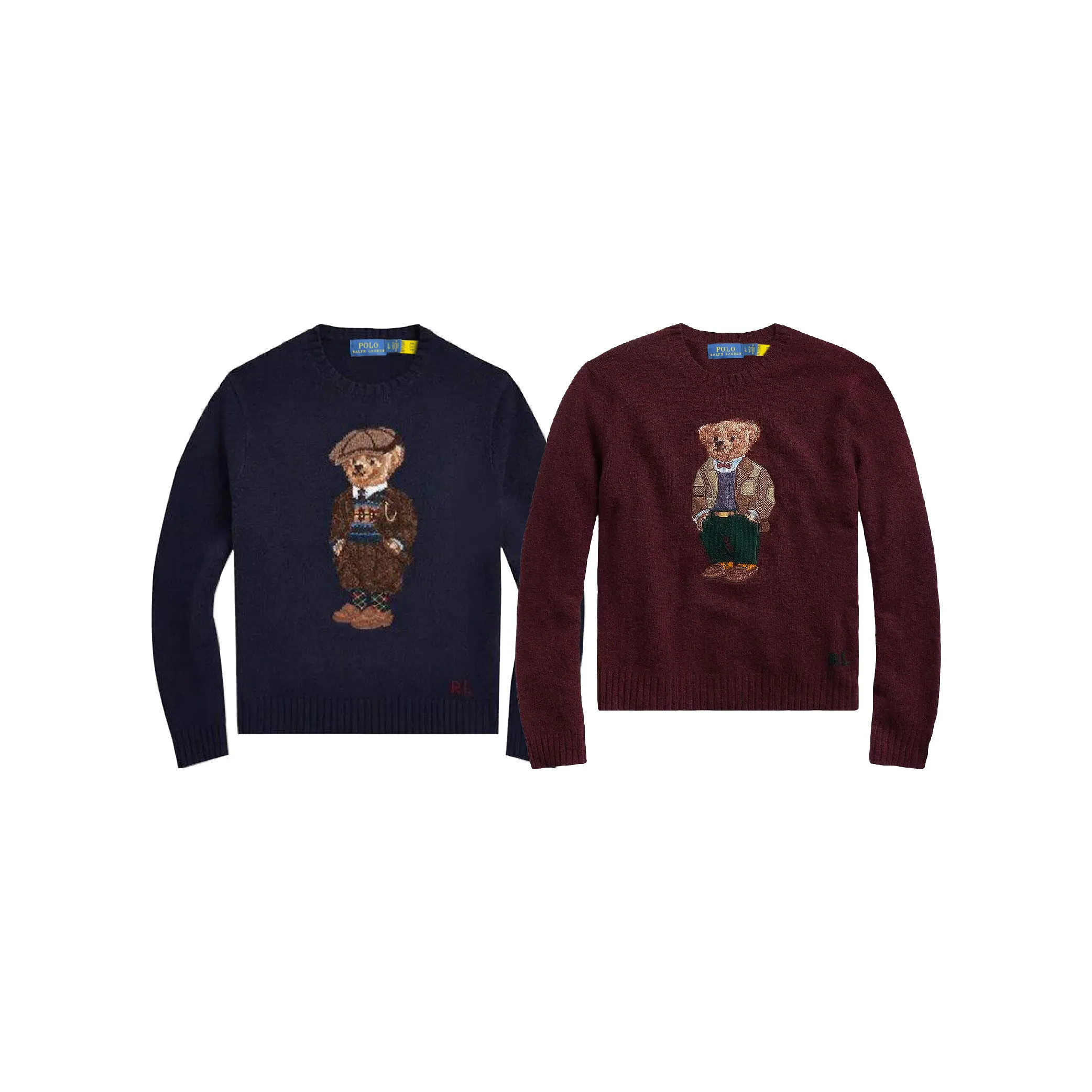 Polo Ralph Lauren Polo Bear (Invert Cap) Dark Navy Wool Sweater-01