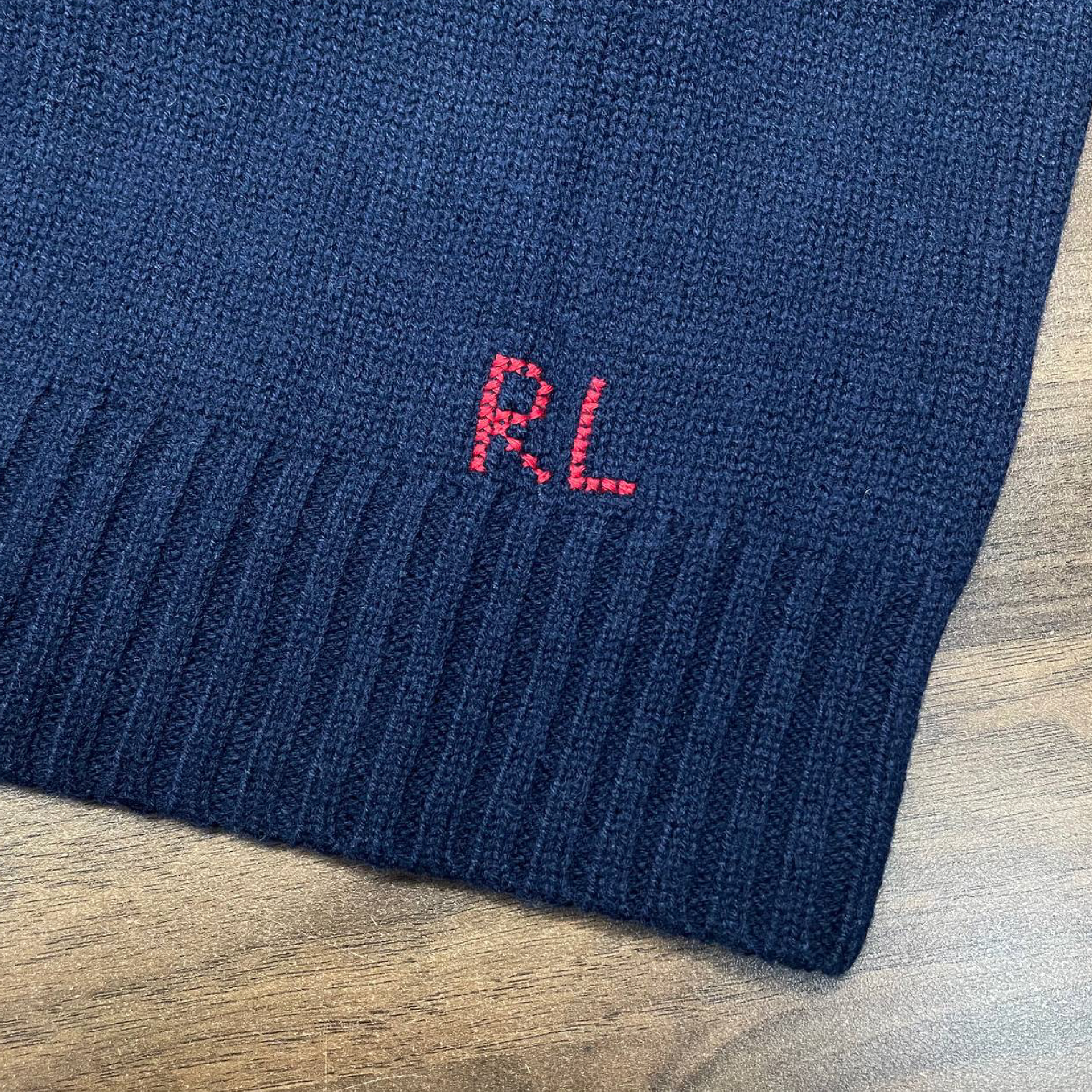 Polo Ralph Lauren Polo Bear (Invert Cap) Dark Navy Wool Sweater-06
