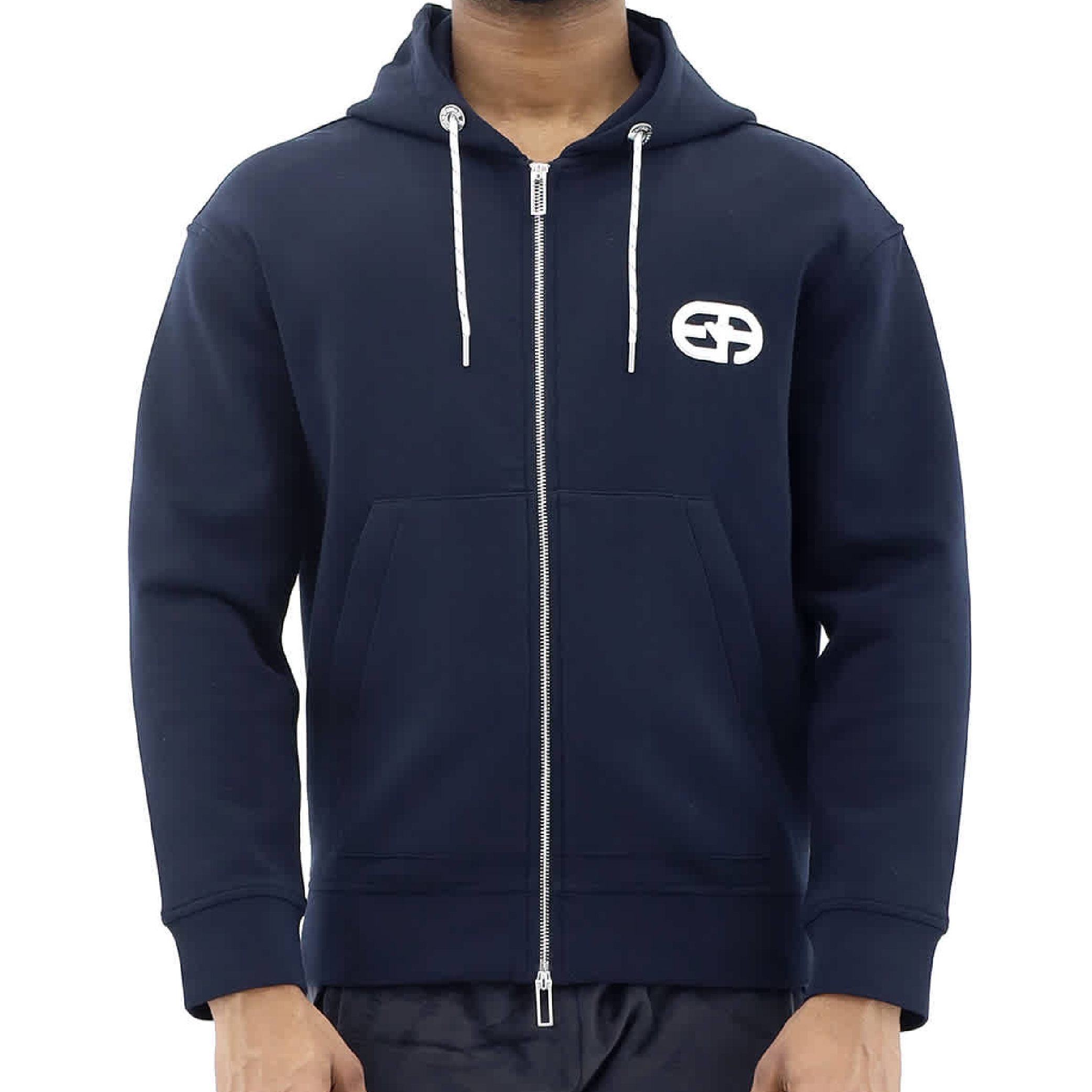 Emporio Armani EA Embroidered Logo Zipped Sweater-06