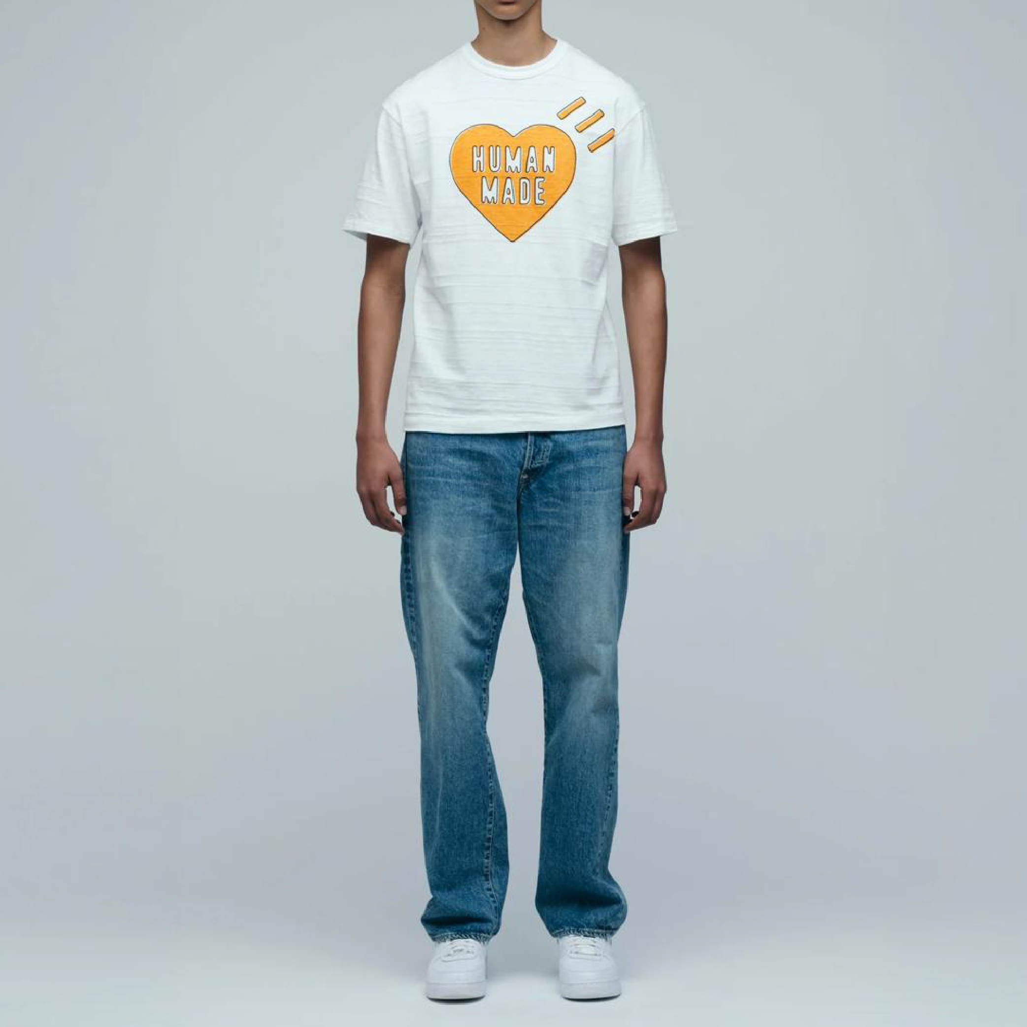 Human Made Golden heart logo tee-08
