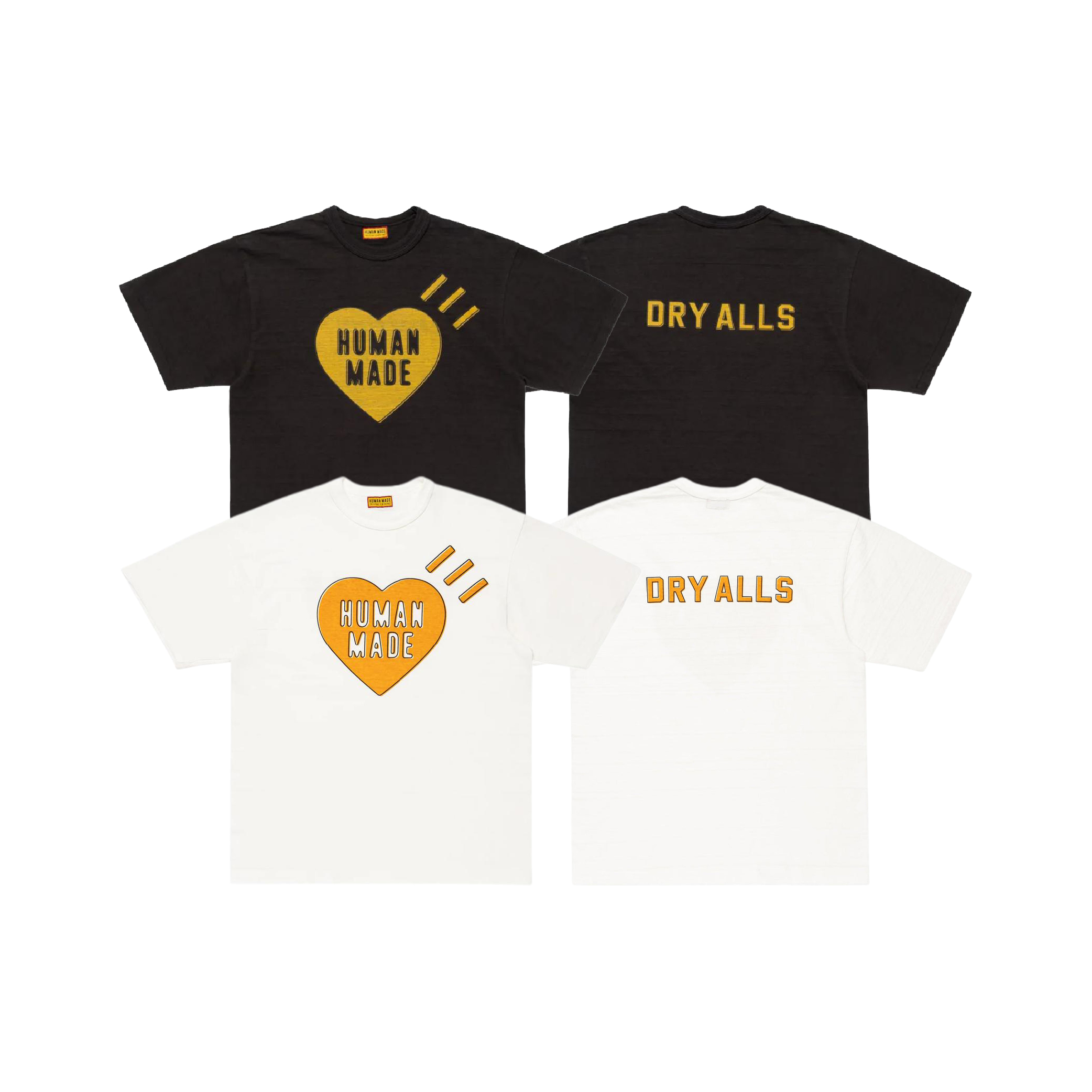 Human Made Golden heart logo tee-01