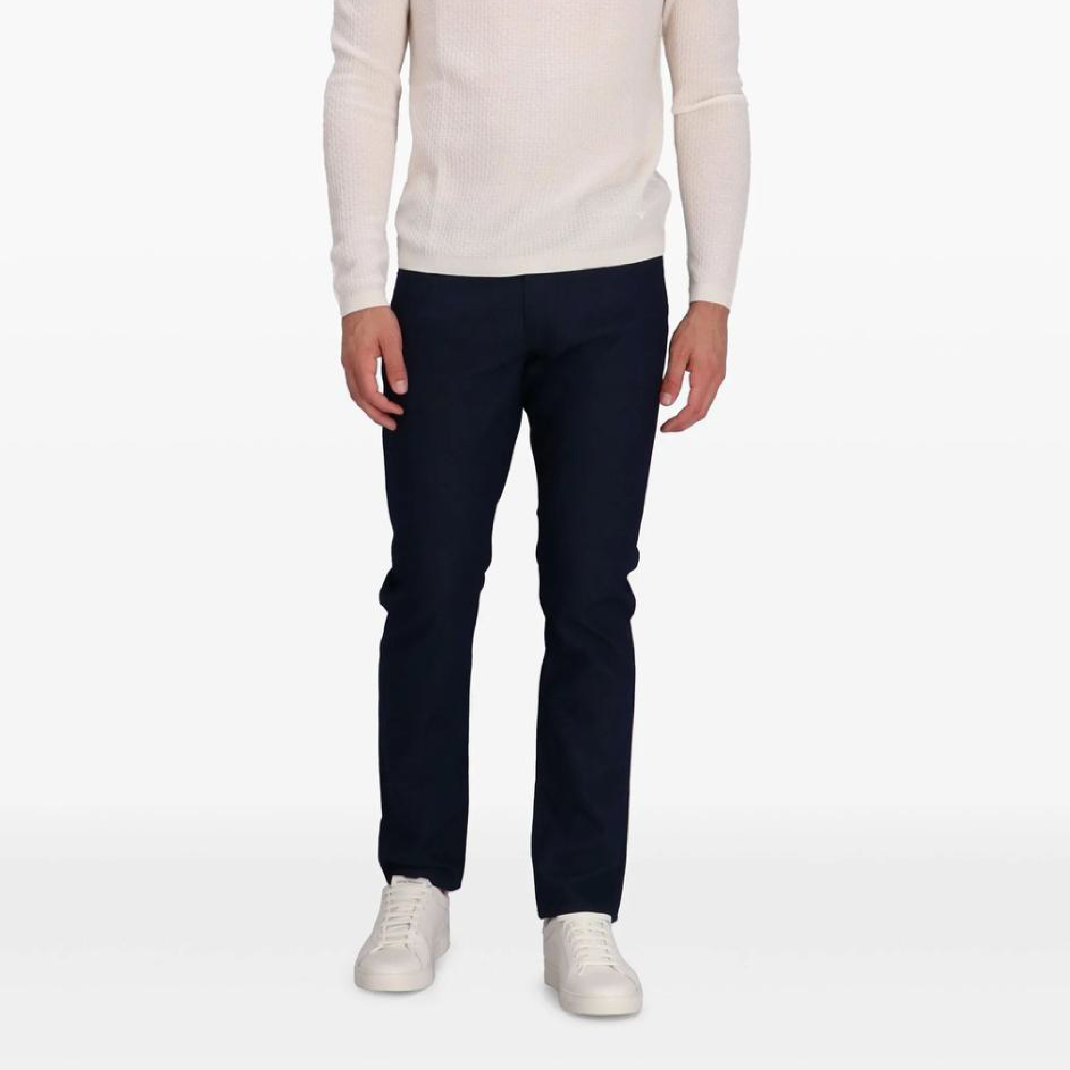 Emporio Armani Navy Blue Chino Pants-03