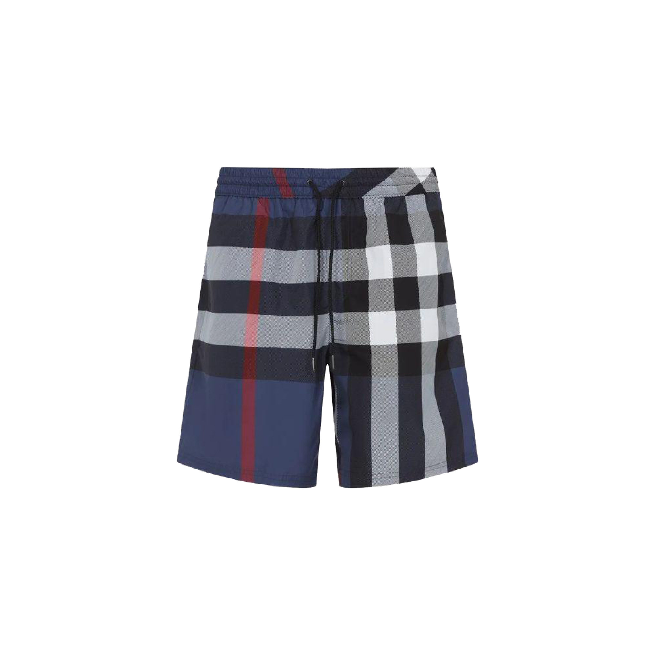 Burberry Carbon Blue Checked Swim Shorts-03