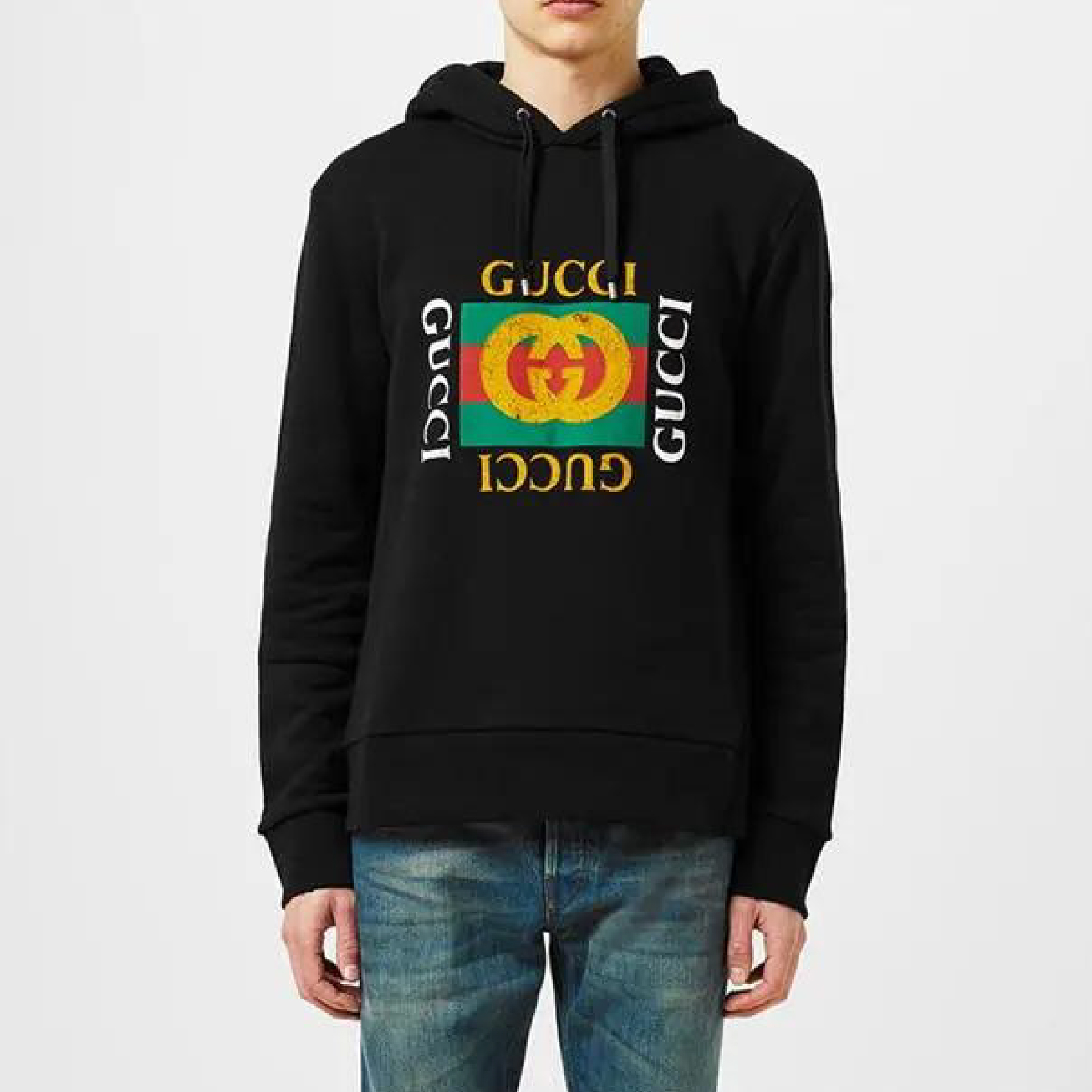 Gucci G-Interlocking Cotton Hoodie Sweate-02